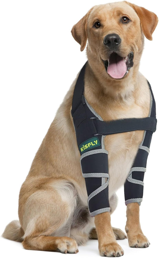 Dog Elbow Brace for Canine Elbow and Shoulder Support Dysplasia Osteoarthritis Elbow Calluses Pressure Sores Dog Elbow Pads for Better Recovery with Reflective Both Legs S