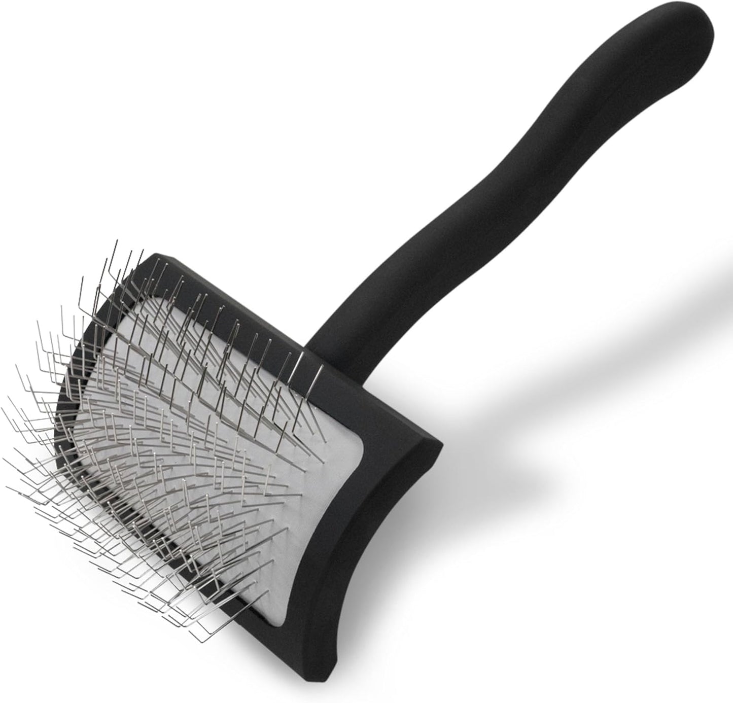 Chris Christensen Big K Dog Slicker Brush for Dogs (Goldendoodles, Labradoodles, Poodles), Groom Like a Professional, Fluff Detangle Style, Saves Time Energy, Black, Medium