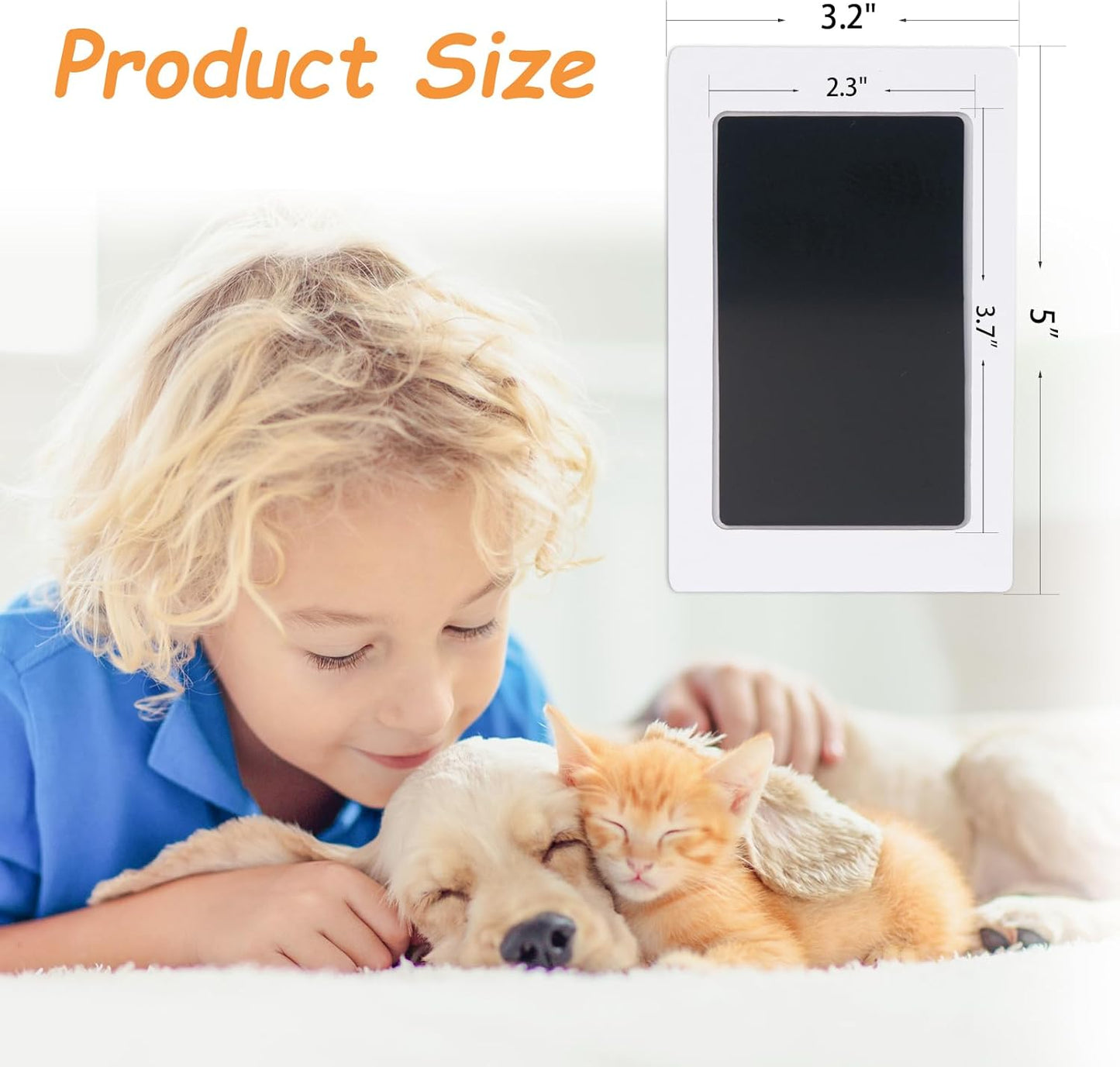 Inkless Paw Print Kit,Dog Paw Print Kit,Dog Nose Print Kit,Clean Touch Ink Pads and Imprint Cards,Pet Paw Print Impression Kit for Dogs Cats Footprint Keepsake