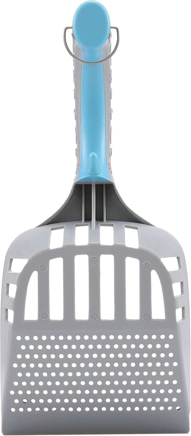 Fresh Step All In One Litter Scoop - Fast and Easy to Use Cat Litter Scooper - Deep Shovel Ergonomic Handle Grip Kitty Litter Scooper to Scoop Away Cat Litter