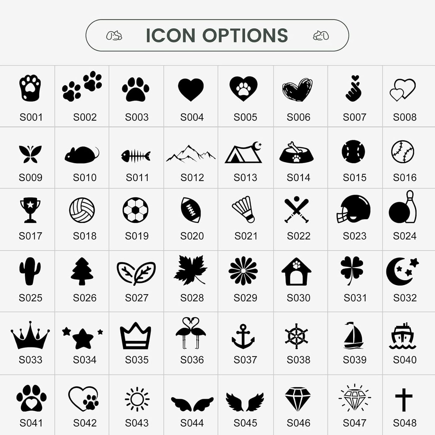 Dog Tags Engraved for Pets - YEHANTI Personalized Dog Tags with Lovely Icons, Durable Stainless Steel Pet ID Tags for Small Large Dogs Cats, Custom Dog Name Tags Engraved on Both Sides (Badge)