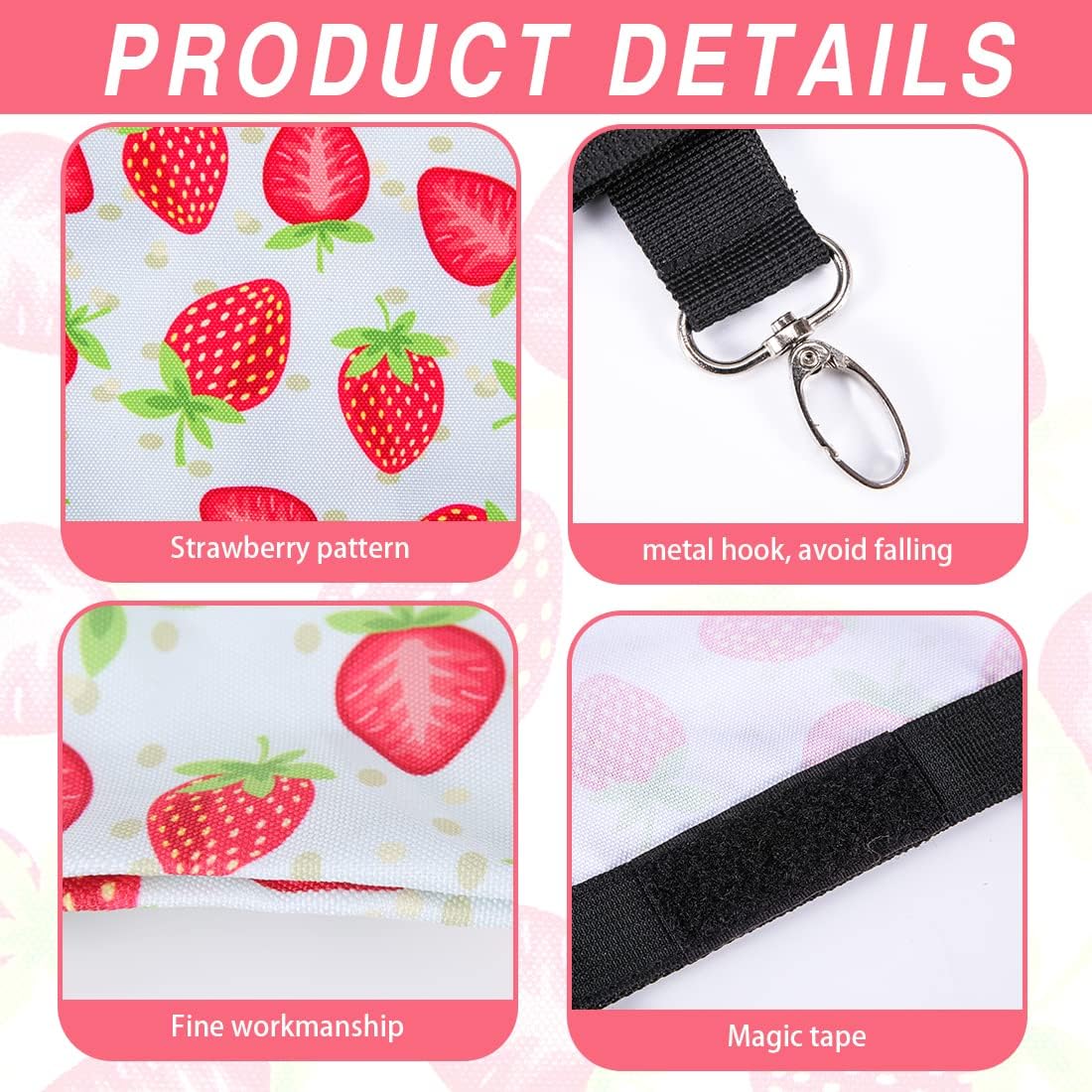 DZWLKJ Rabbit Hay Feeder, 600D Polyester, Hay Feede, Watermelon, Rabbit, Guinea Pig, Chinchilla, Hamsters, Small Pets, 1 Pack, Foldable, Lightweight