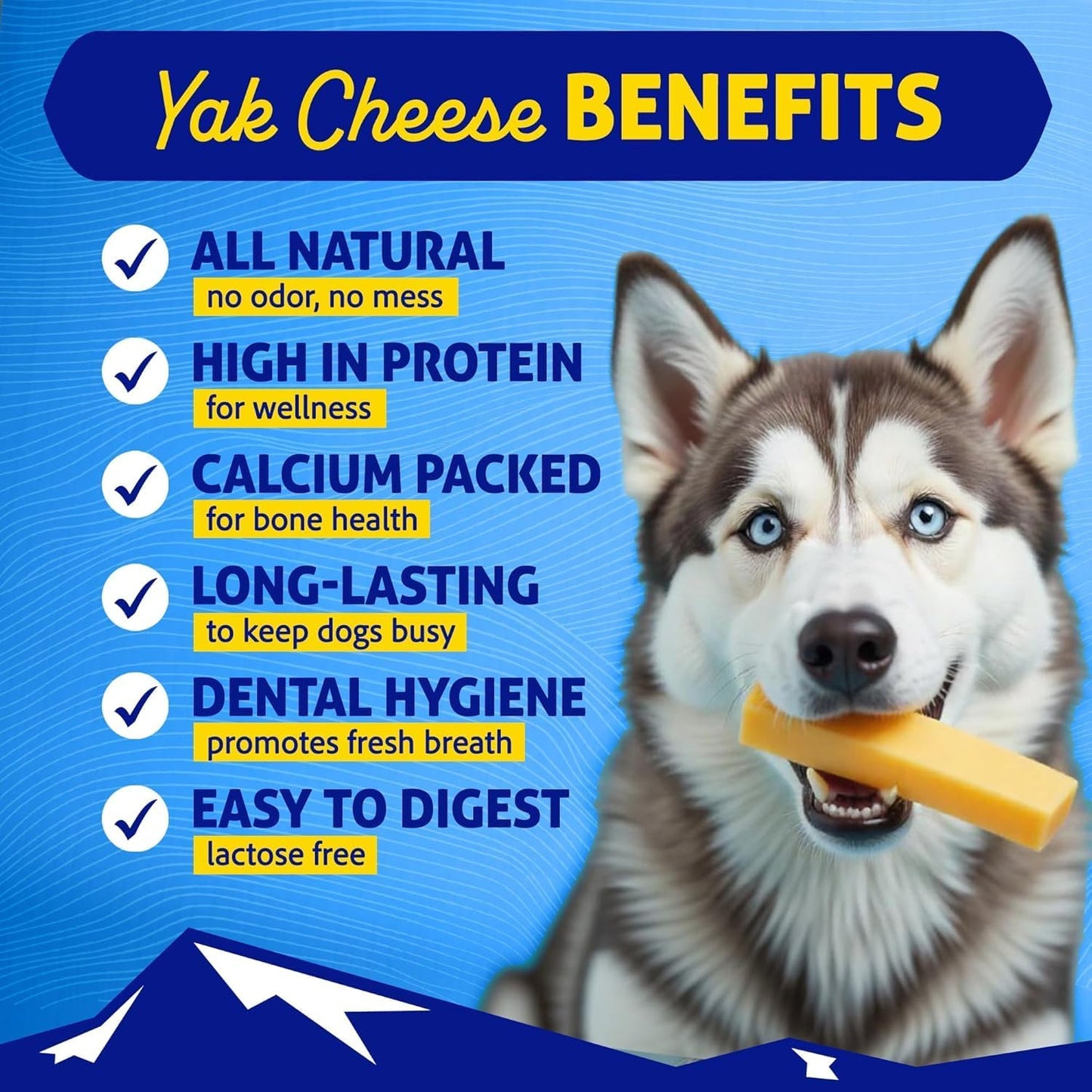 Himalayan Dog Chew Cheese Chews, Long Lasting, Stain Free, Protein Rich, Low Odor, 100% Natural, Healthy & Safe, No Lactose, Gluten Or Grains, 2.5 lbs BULK TUB, MEDIUM, for 35 Lbs & Smaller