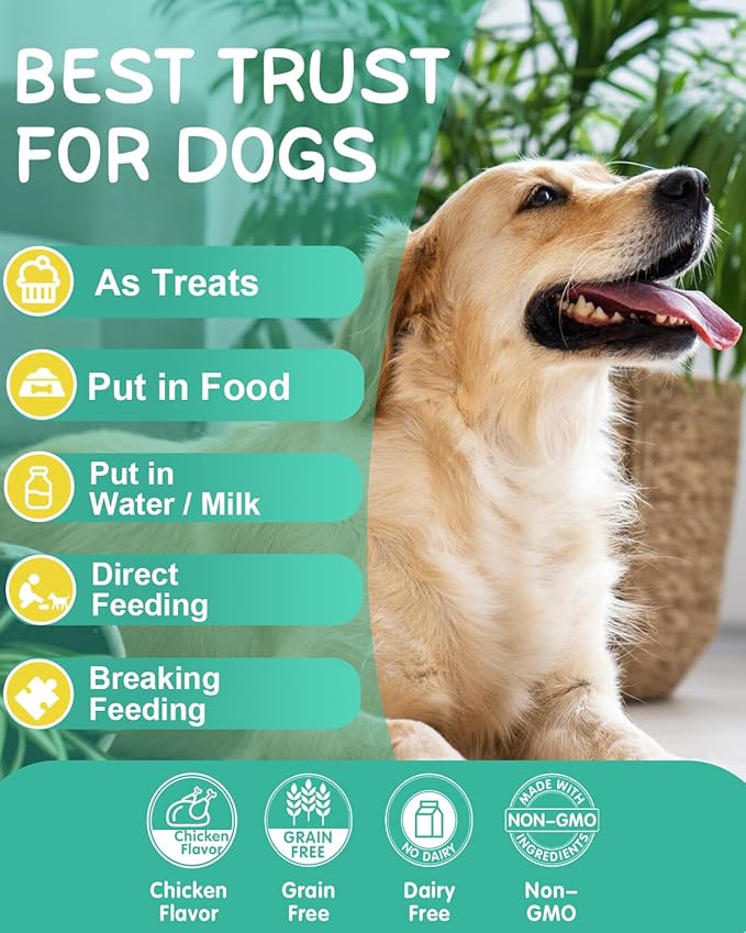 Omega 3 for Dogs - Dog Skin and Coat Supplement with EPA & DHA Fatty Acids- Fish Oil Chews with Salmon Oil & Vitamins - Itchy, Dry & Shedding Skin Relief- Chicken Flavor, 120 Chews