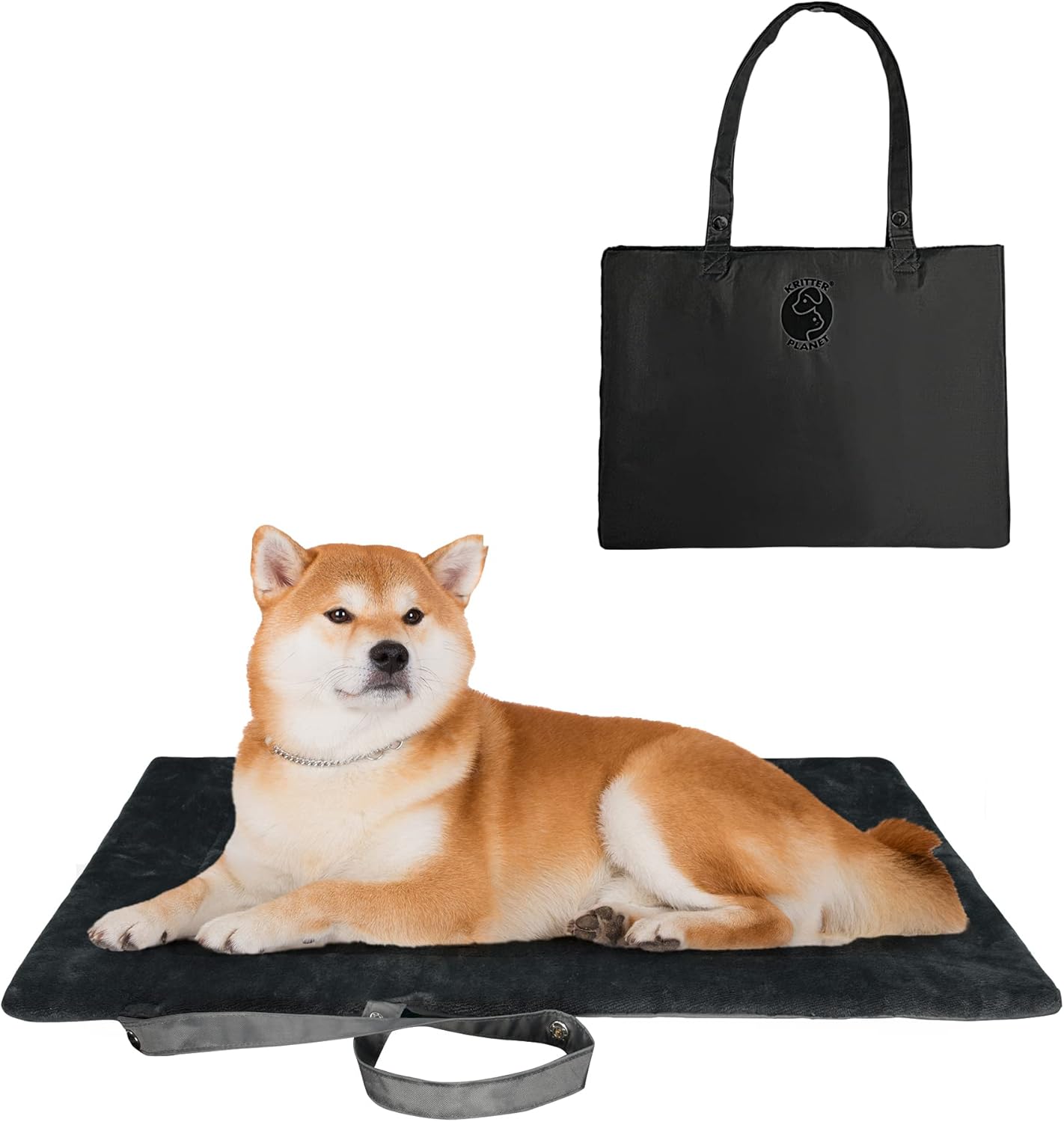 Catalonia Classic Waterproof Dog Mat, Portable Reversible Pet Travel Mat, Pet Cushion Pad with Handle for Small Medium Dogs Cats, Indoor or Outdoor