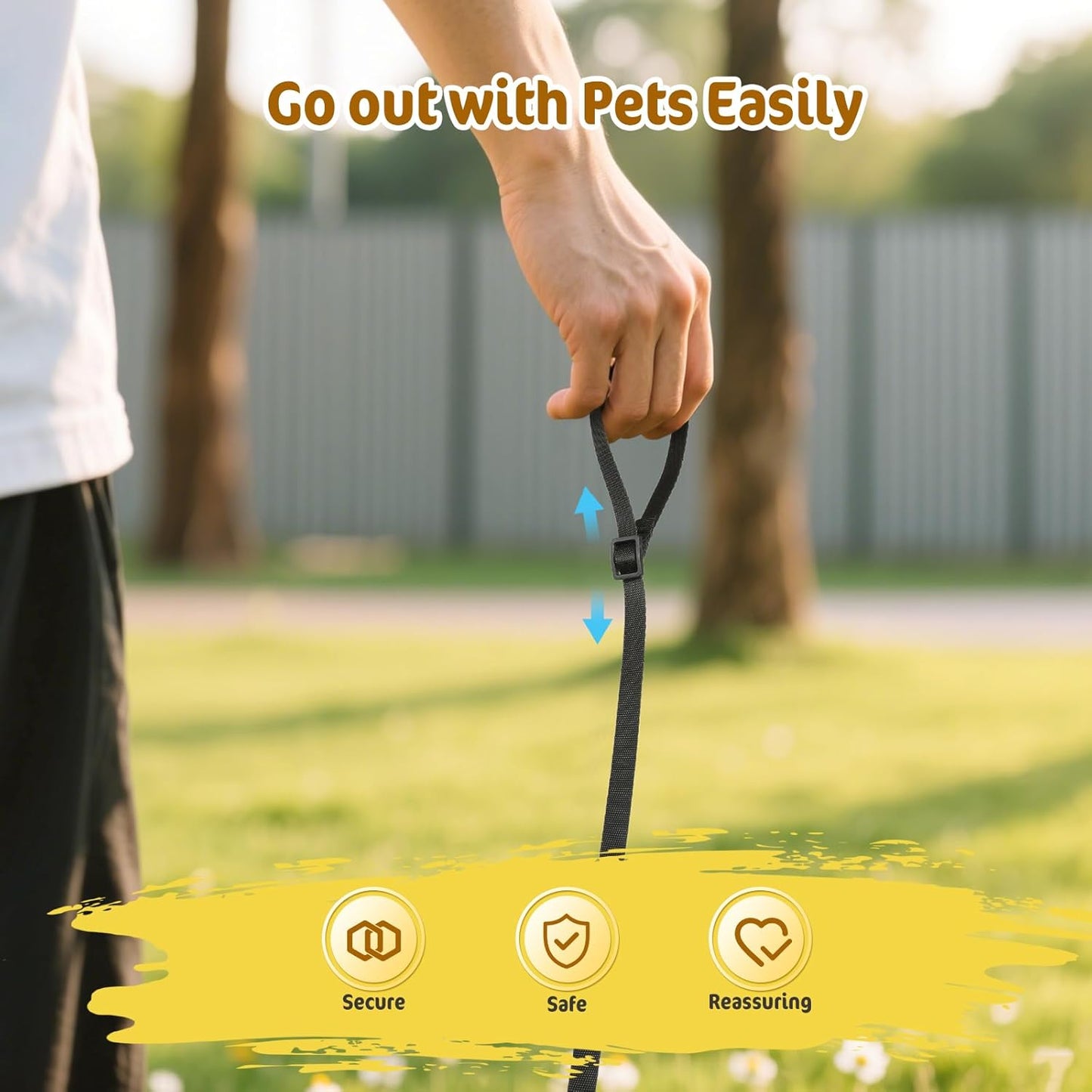 Pawaboo Adjustable Bearded Dragon Harness and Leash, 3 Size Leather Reptile Leash Outdoor Harness Leashs with Bat Wings for Lizard Reptiles Amphibians Small Pet, Small/Medium/Large, Brown