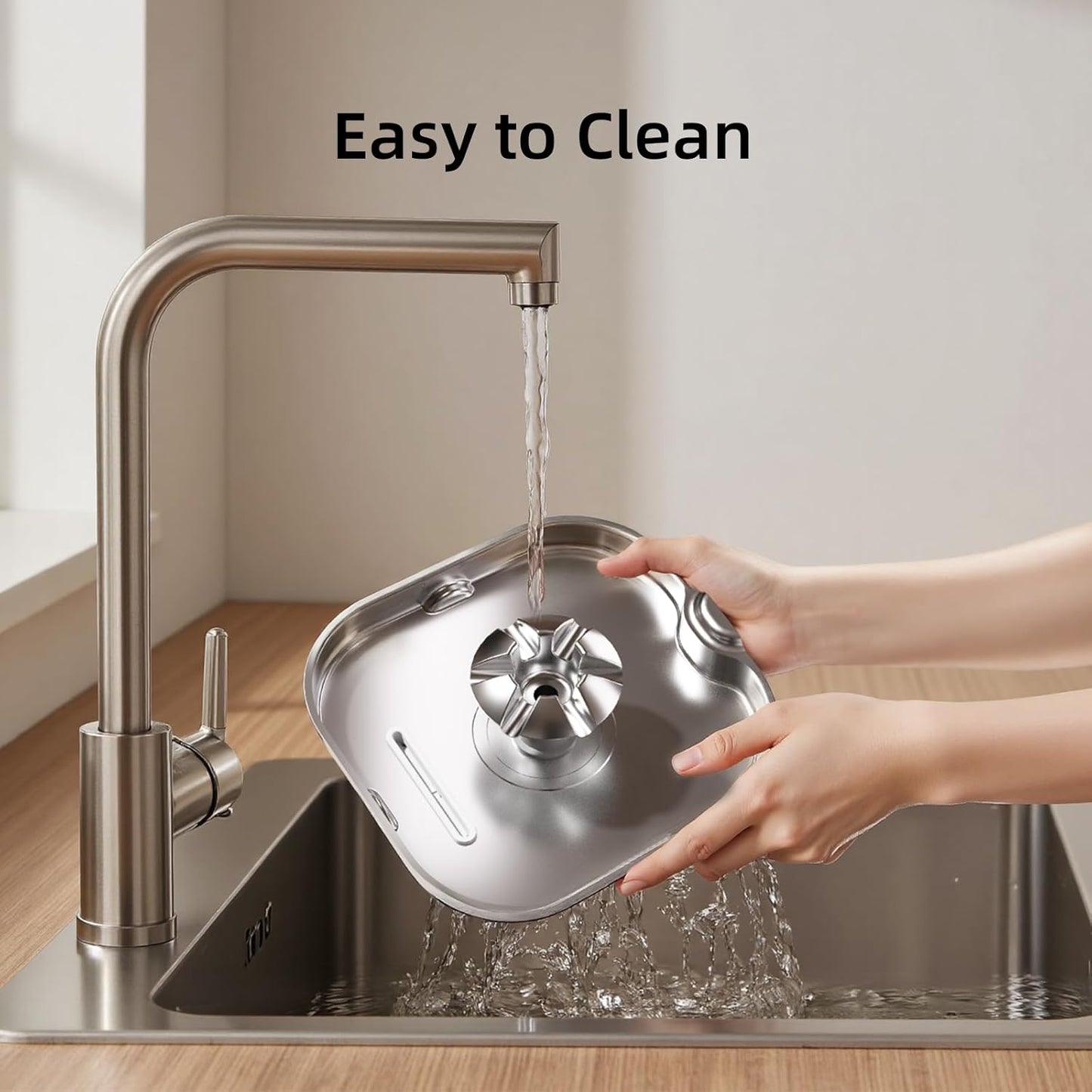 Cat Water Fountain Stainless Steel：74oz/2.2L Water Fountains for Cats Indoor, Cat Fountains for Drinking, Ultra-Quiet, Water Level Window, Pet Water Fountain - 2 Filters + 2 Sponges