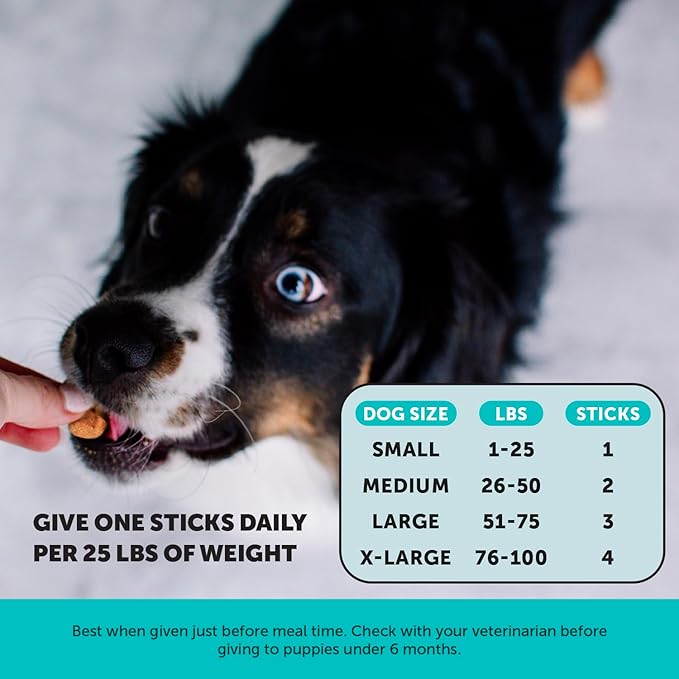 Pet Honesty Calming Fresh Sticks for Dogs – Dental Chews to Support Relaxed Behavior, Oral Health, and Fresh Breath – (30 ct)