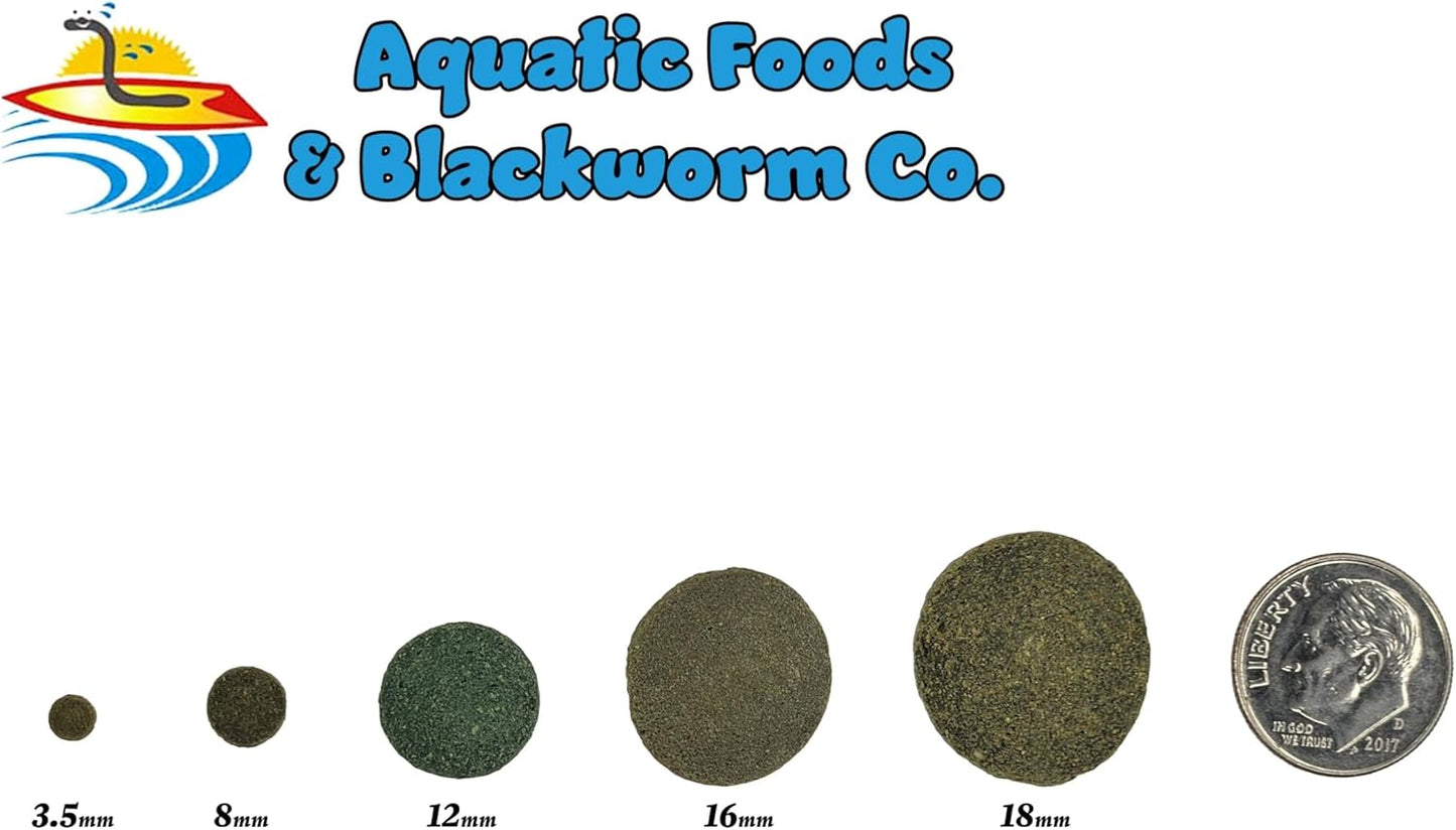 Aquatic Foods Inc. 18mm - 3/4" Sinking Wafers of Algae & Spirulina Ideal for Plecos, Bottom Fish, Catfish, Shrimp, Snails, All Herbivorous & Omnivorous Tropical Fish - Zeigler Wafers..10-lbs
