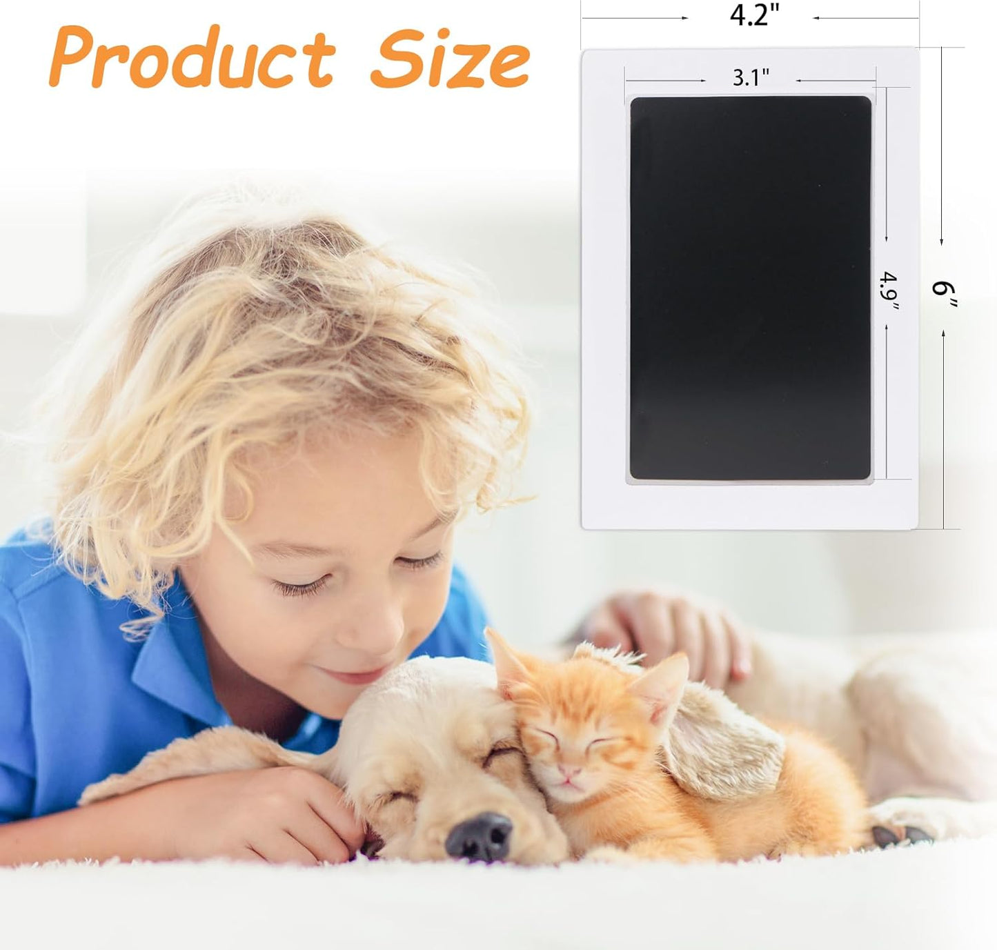 Inkless Paw Print Kit,Dog Paw Print Kit,Dog Nose Print Kit,Clean Touch Ink Pads and Imprint Cards,Pet Paw Print Impression Kit for Dogs Cats Footprint Keepsake