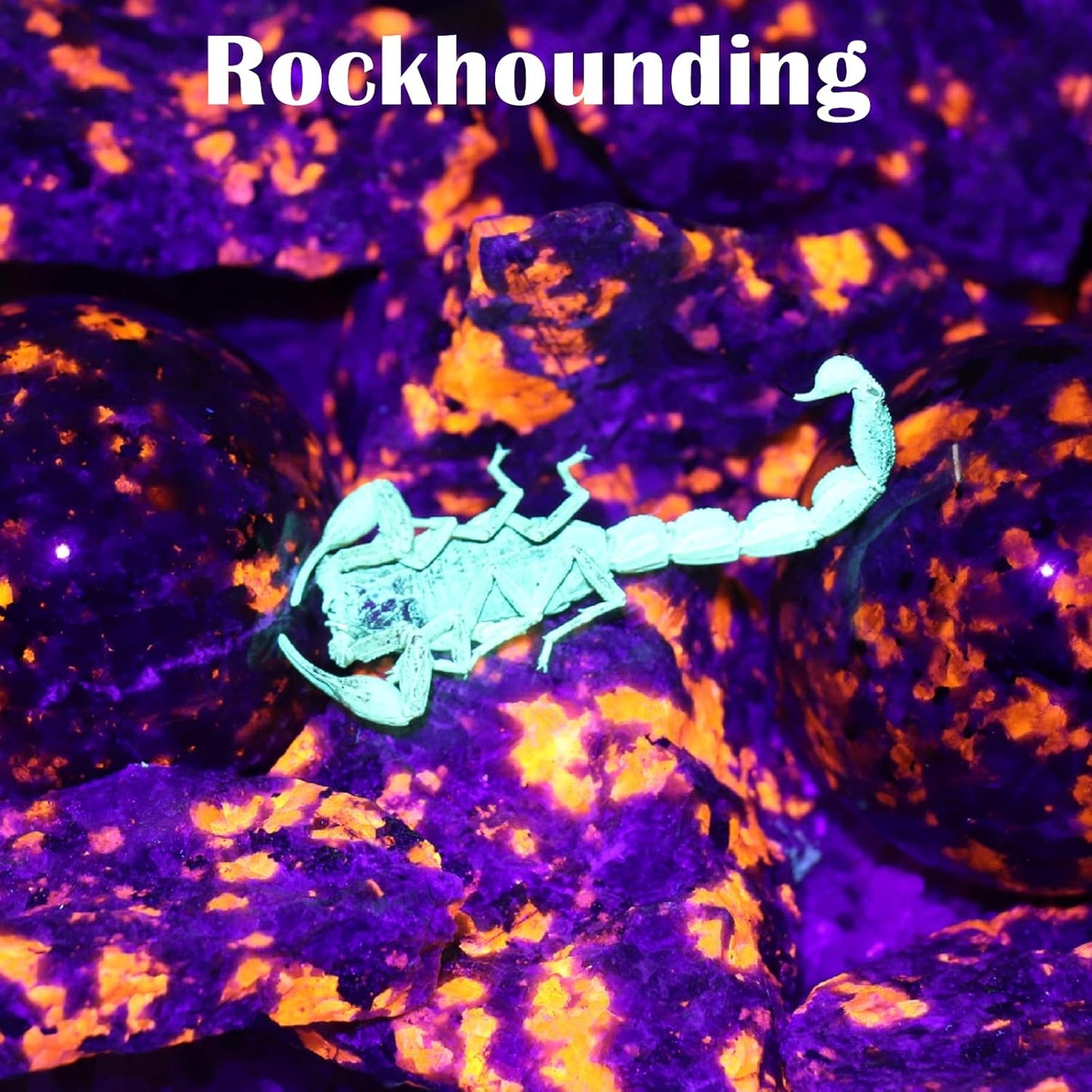 S5 UV Flashlight, Black Light Flashlight with 5 LEDs, for UV Resin Curing, Rockhounding, Pet Urine Detecting, Scorpion Hunting (385NM)