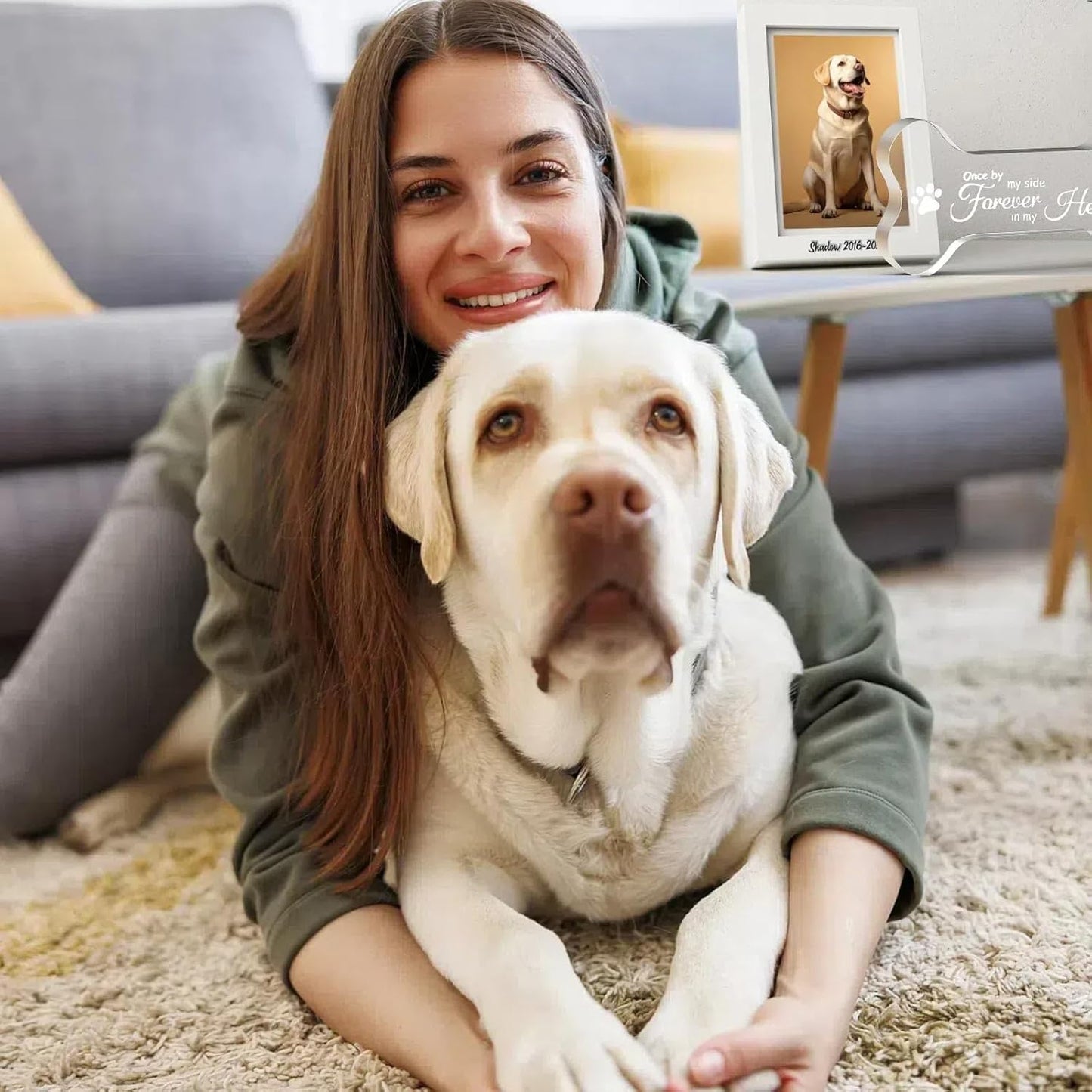 Crystal Glass Dog Memorial Gifts for Loss of Dog, Pet Memorial Gift for Dogs, Loss of Dog Sympathy Gift for Dog Owner, Pet Bereavement Gifts Ideas, Personalized Dog Memory Keepsake for Dog Death