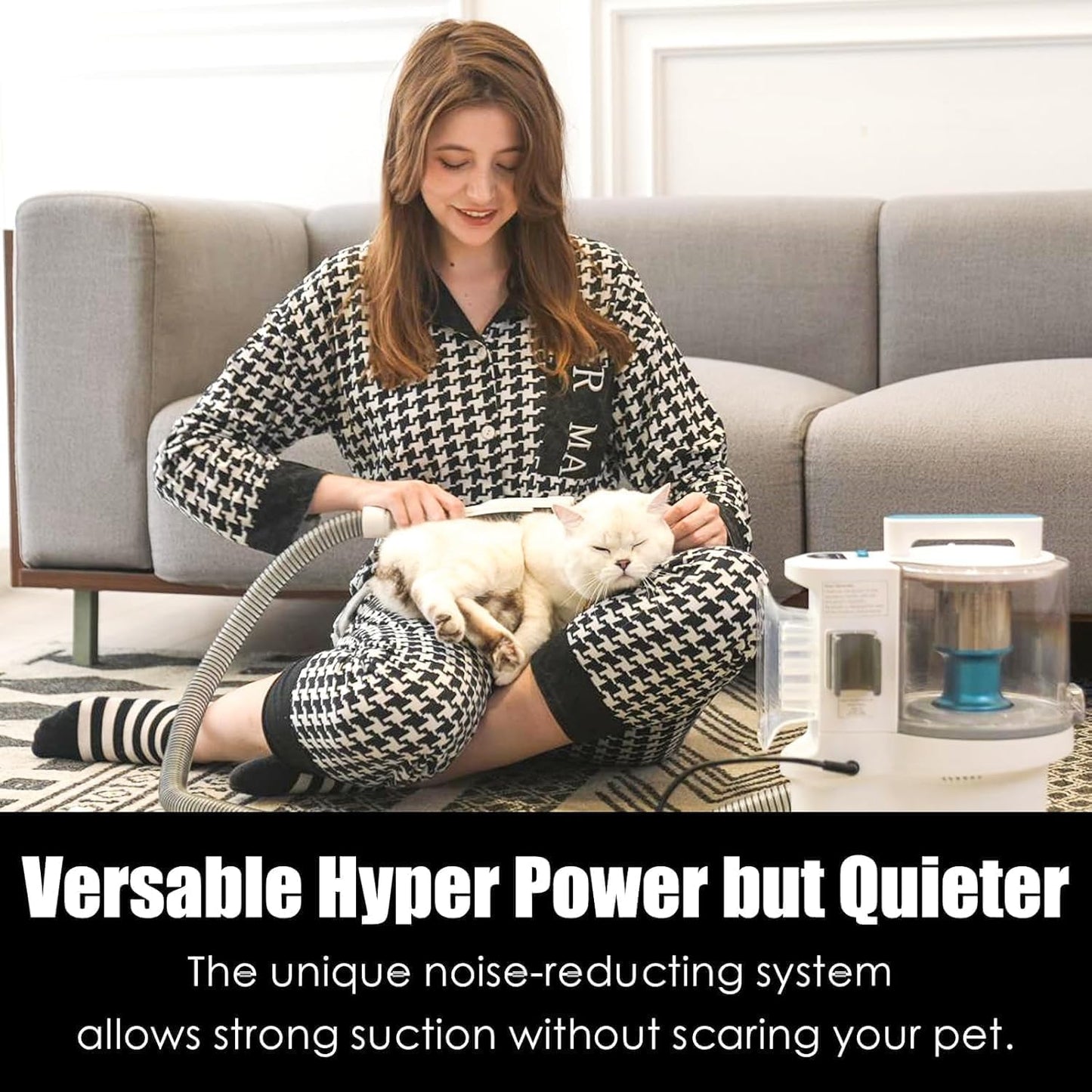 Pet Grooming Kit with 3.4L Oversized Vacuum Suction - 99% Pet Hair Removal - Professional Dog Clippers & Shedding Tools for Cats, Teddy, Poodle, Golden Retrievers