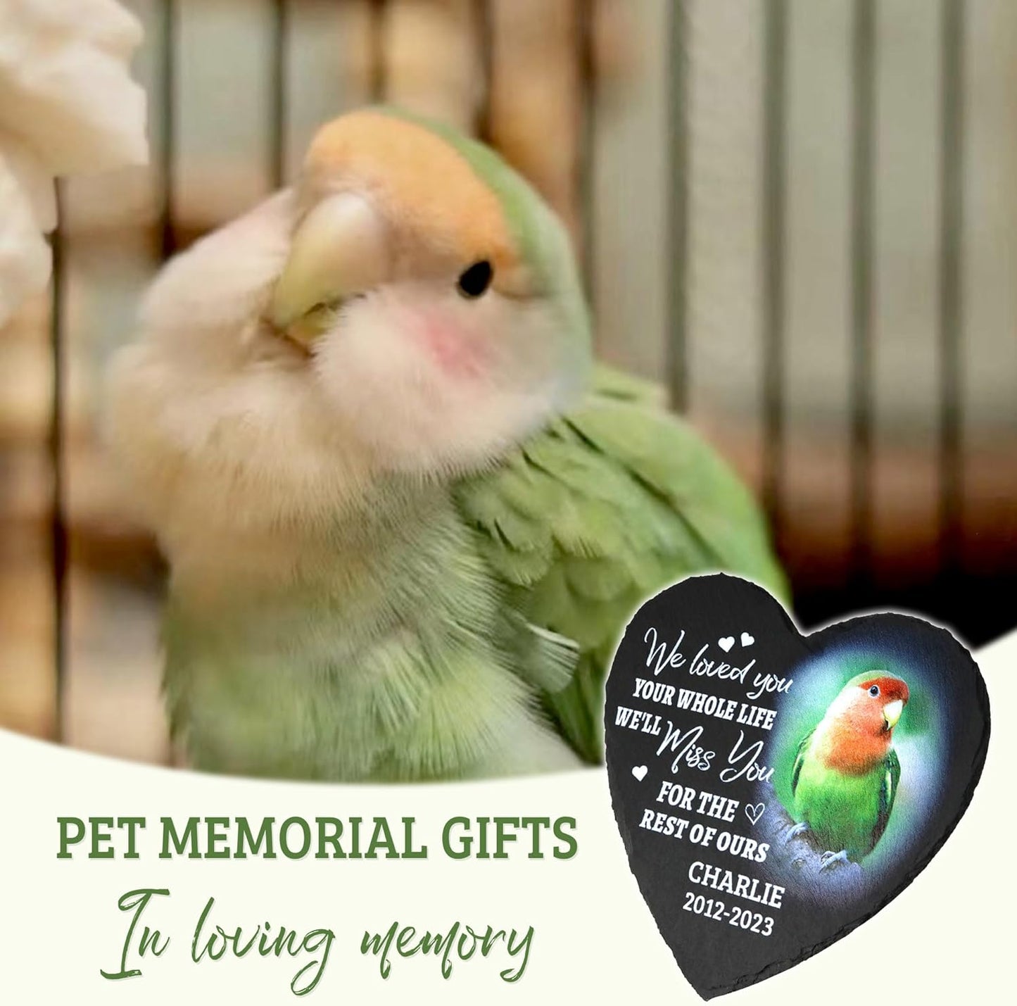 ODB Parrot Memorial Stone & Gifts - Loss Remembrance Tombstone & Grave Marker
