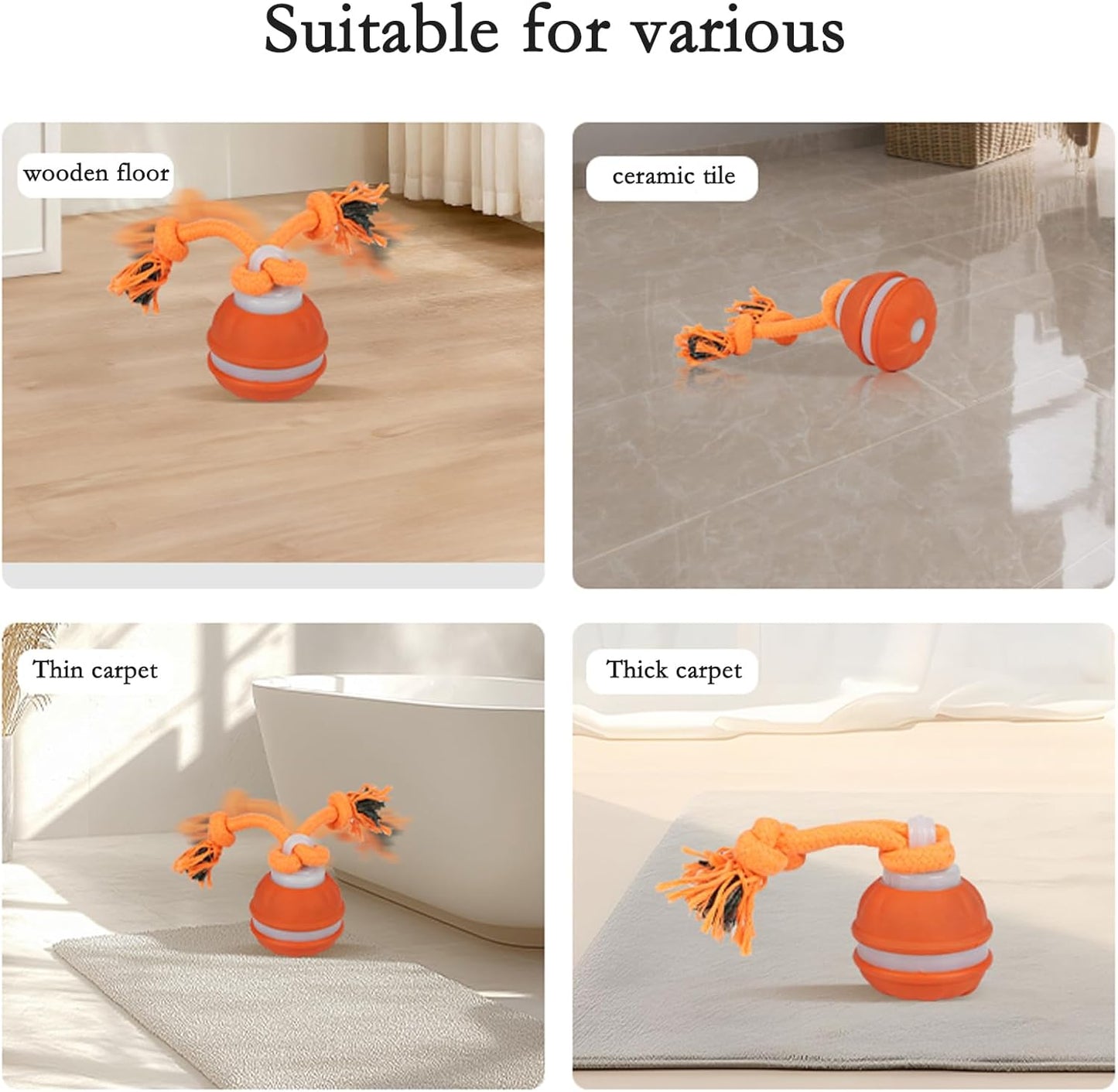 Interactive Dog Toys for Small Dogs,Moving Puppy Toys,Puppy Toys,Active Rolling Dog Ball,Dog Toys to Keep Them Busy for Daily Training