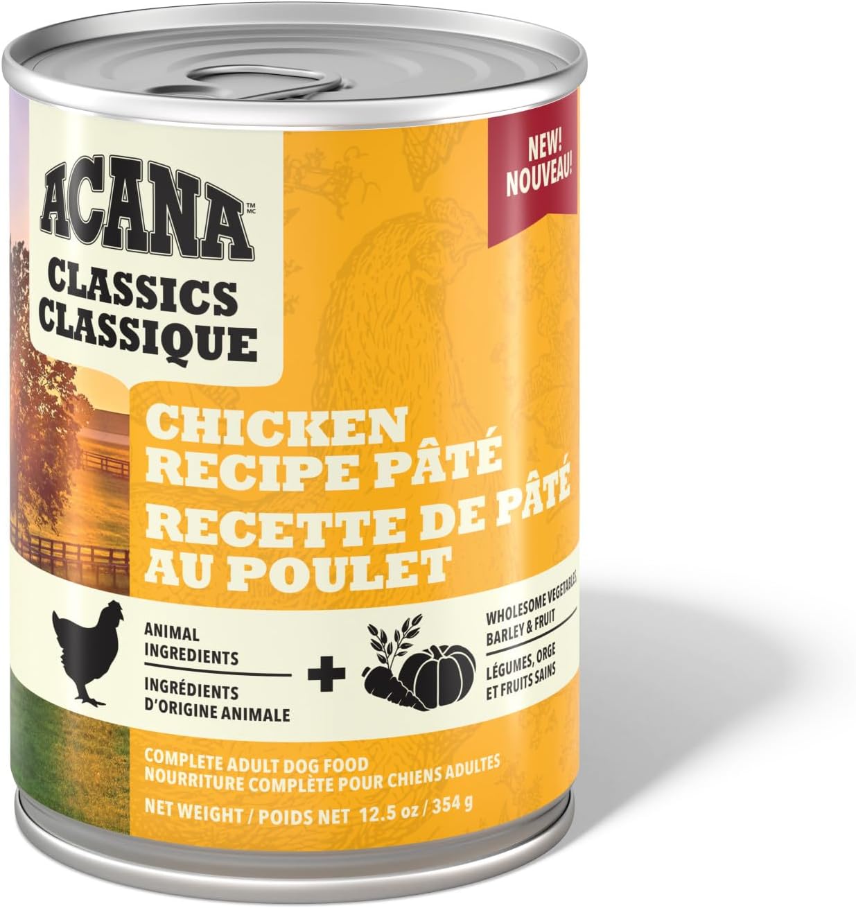 ACANA Classics Pate Wet Dog Food Chicken Recipe 12.5oz Cans (12 Count)