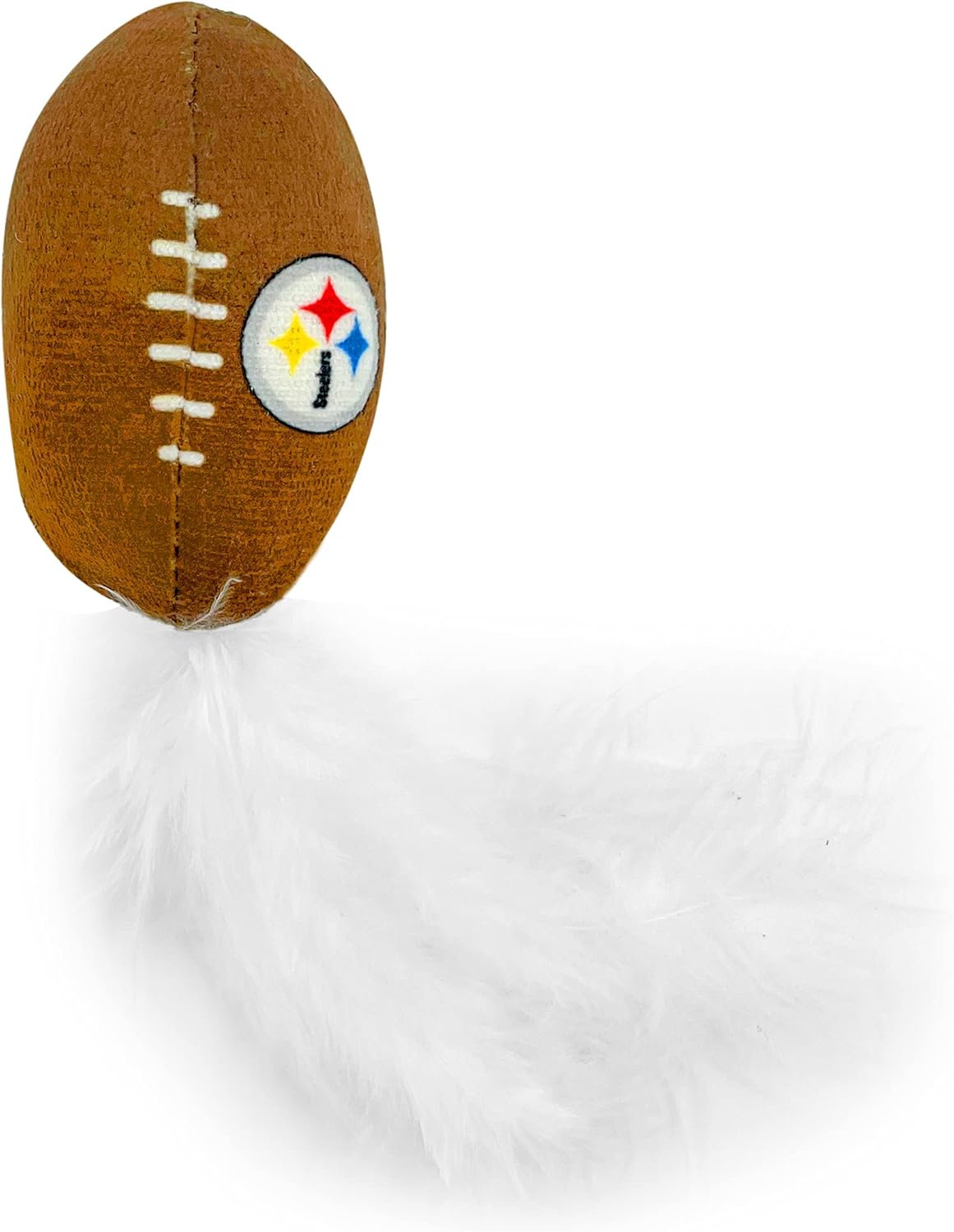 BEST PLUSH CAT TOY NFL PITTSBURGH STEELERS Complete Set of 3 piece Cat Toys filled with Fresh Catnip. Includes: 1 Helmet Cat Toy, 1 Football Cat Toy with Feathers & 1 Beer Bottle. Beautiful Team LOGOS