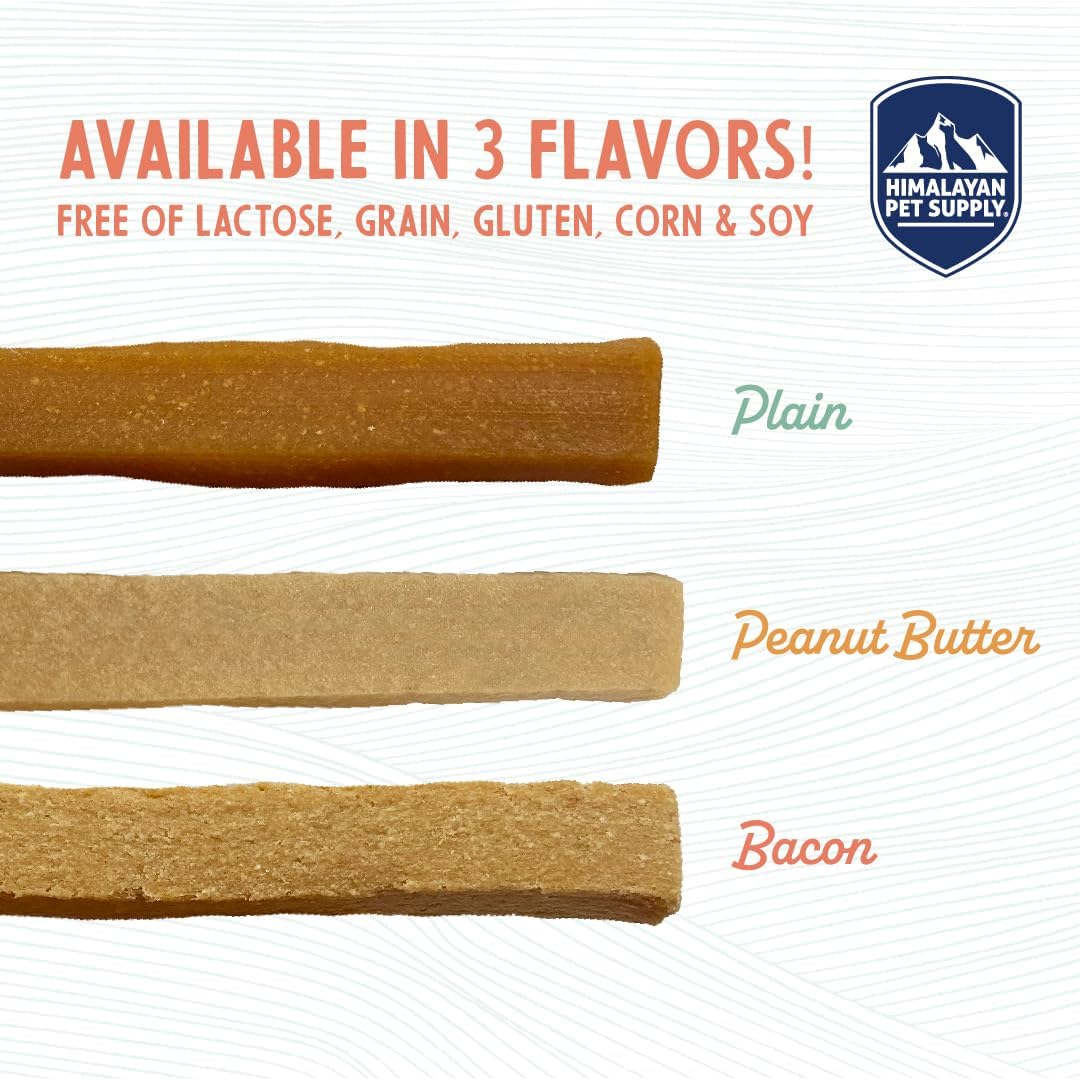 Himalayan Dog Chew Yogurt Sticks, Mixed Flavors, Dog Treats with Prebiotics, Probiotics & Protein, Digestive Support, Lactose & Gluten Free, Natural Dog Treat for All Breeds, Made in America, 4pk