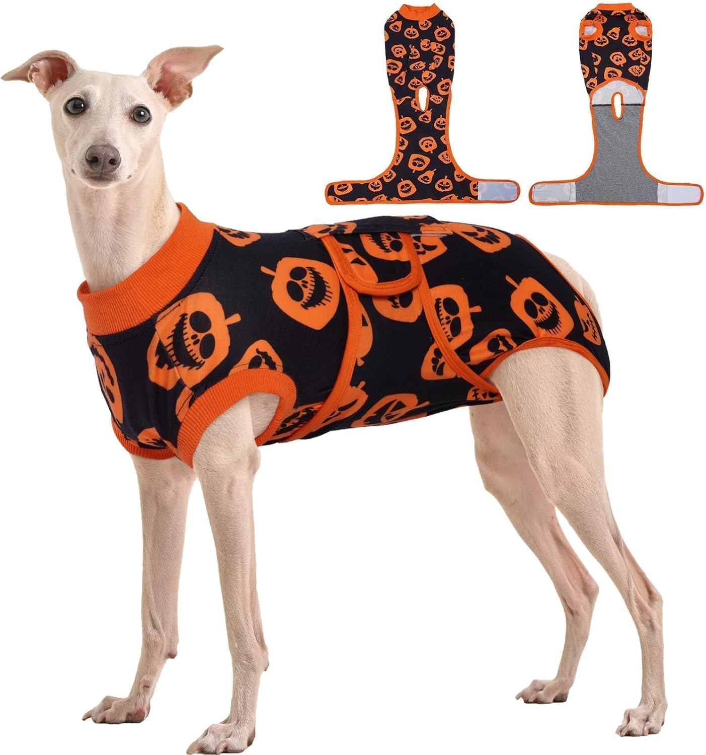 Kuoser Dog Surgery Recovery Suit, Doggie Surgical Bodysuit for Female Male Dogs, Pet Anti Licking Shirt for Spay Neuter Dog Cone Alternative