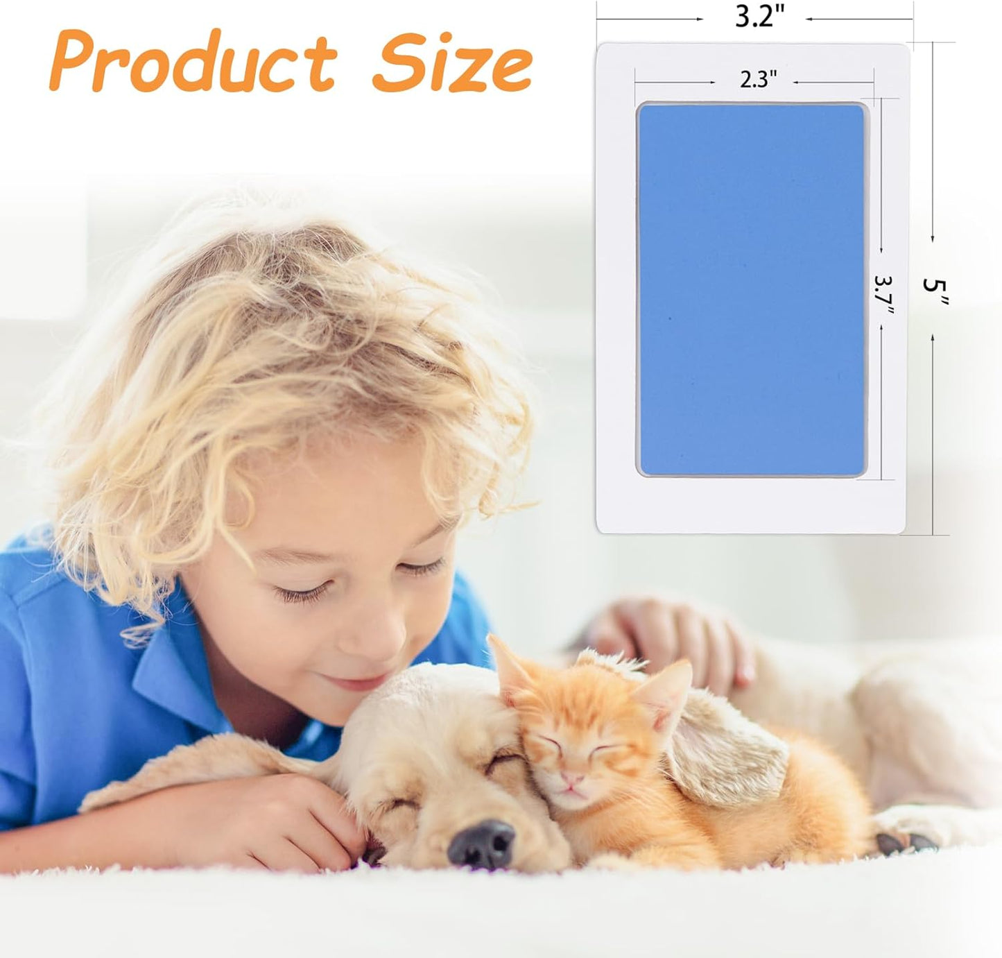 Inkless Paw Print Kit,Dog Paw Print Kit,Dog Nose Print Kit,Clean Touch Ink Pads and Imprint Cards,Pet Paw Print Impression Kit for Dogs Cats Footprint Keepsake