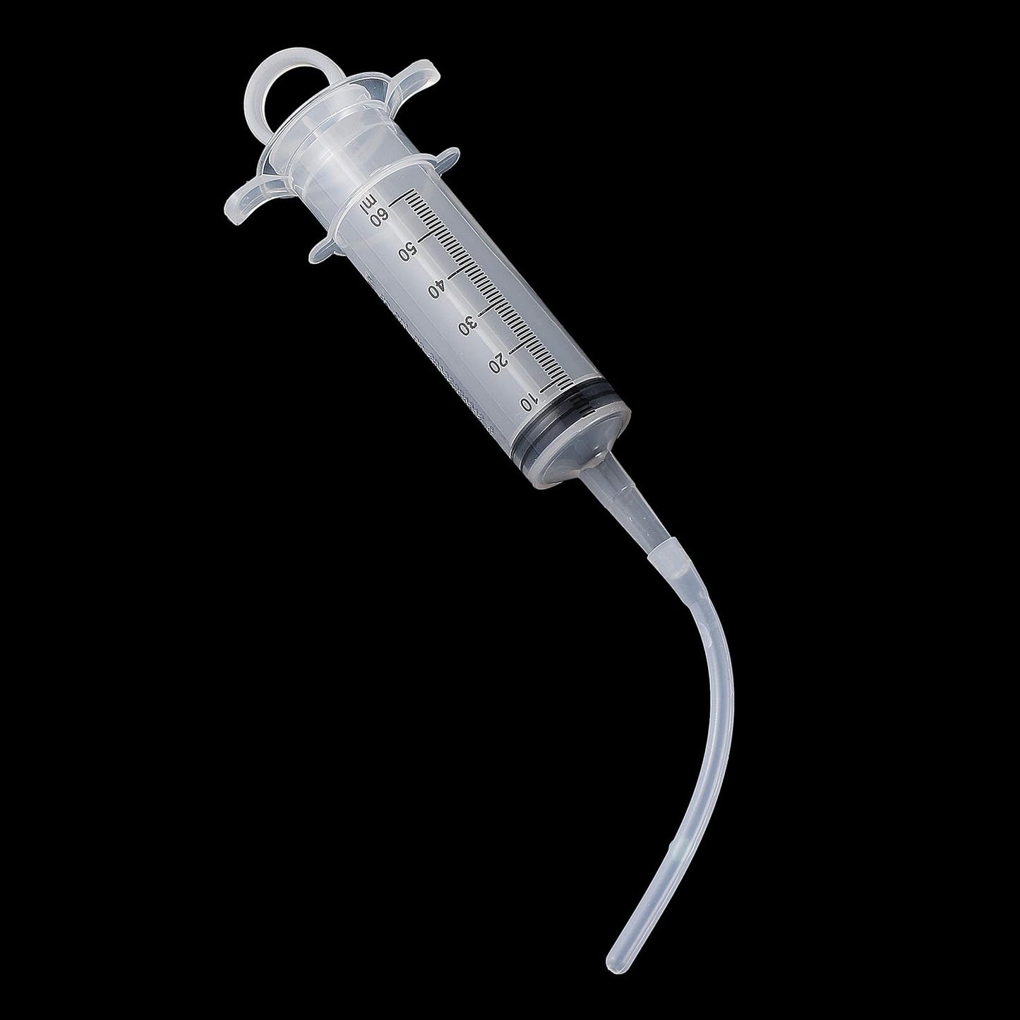 60ML Baby Bird Parrot Feeding Tubes, Liquid Medicine Feeder Push-Tube Pet Cat Dog Feeder with 2 Pcs Stainless Steel Metal Feeding Spoon