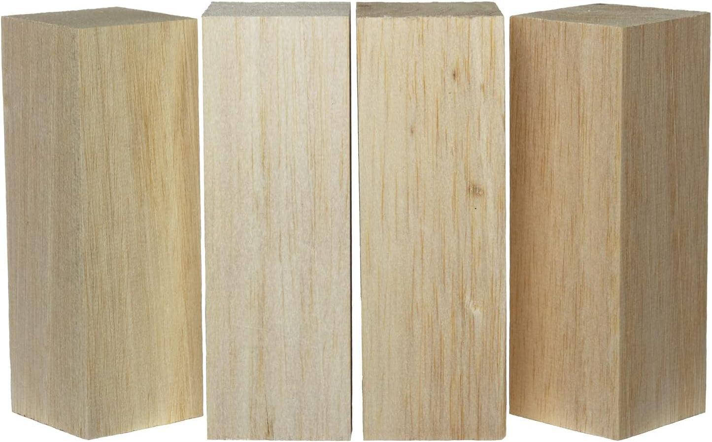 Super Bird Creations SB50018 Balsa Wood Blocks - Bird Toys for Parrots - Unfinished Bird Chew Blocks, Wooden Balsa Cubes Material for Crafting and Whitlling Carving - Small Bird Size, 2x2x6, 4 Pieces