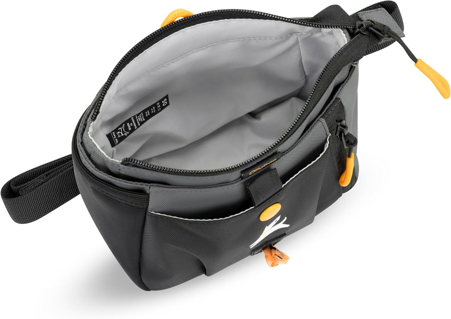 OllyDog Backcountry Day Bag | Hands-Free Dog Training Treat Pouch | Fanny/Hip Pack with Zipper Closure & Built-in Poop Bag Dispenser | Removable Waist Clip (Castle Rock)