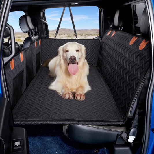 Truck Dog Seat Cover Back Seat,Back Seat Extender for Truck,Dog Hammock,Hard Bottom Car Seat Cover,Pet Seat Cover for F150/RAM1500/Silverado
