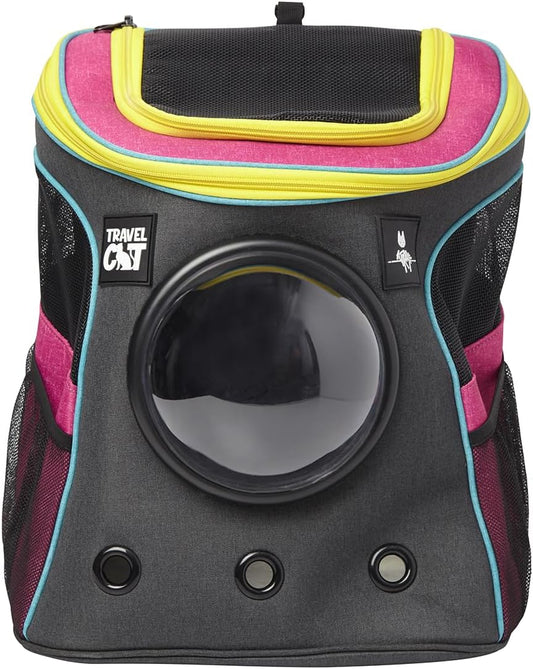 Fat Cat Backpack Carrier - Airline Approved Cat Carrier with Space Capsule Bubble for for Small Cats, Kitten - Premium Stray Cat Carrier Backpack for Outdoor, Travel, Hiking, Pet Supplies
