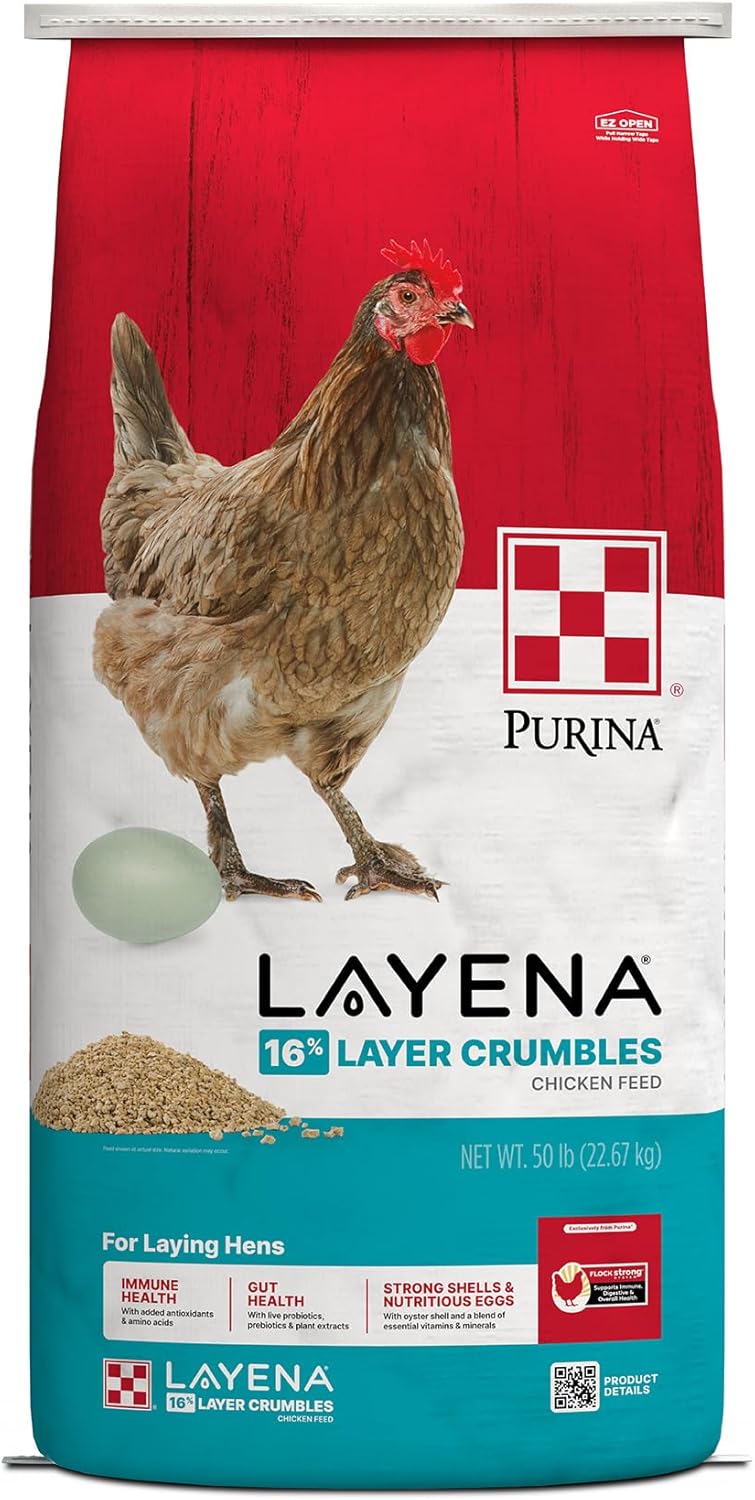 Purina® Layena® Crumbles Chicken Food, 50 Pound Bag