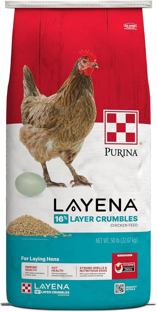 Purina® Layena® Crumbles Chicken Food, 50 Pound Bag