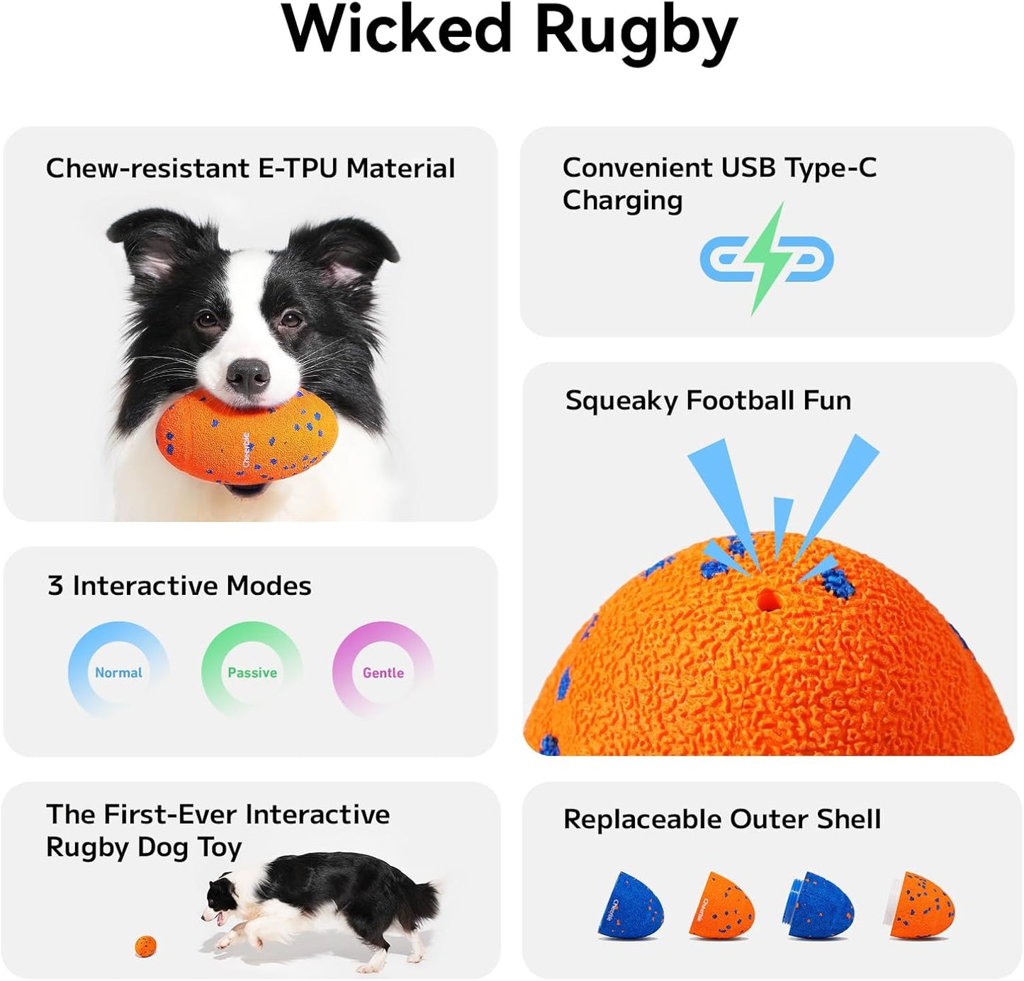 Cheerble Wicked Rugby (Orange Shell)