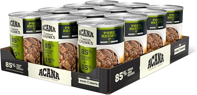 ACANA Premium Chunks Pork Recipe in Bone Broth Wet Dog Food