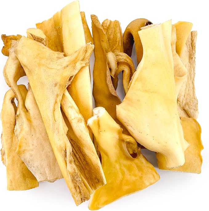 ValueBull Beef Cheek Slices, Long Lasting Dog Chews, Varied Sizes, Shapes, & Colors, 20 Pound Bulk Pack - Long Lasting Dog Chews, Rich in Collagen, Single Ingredient, Cleans Teeth