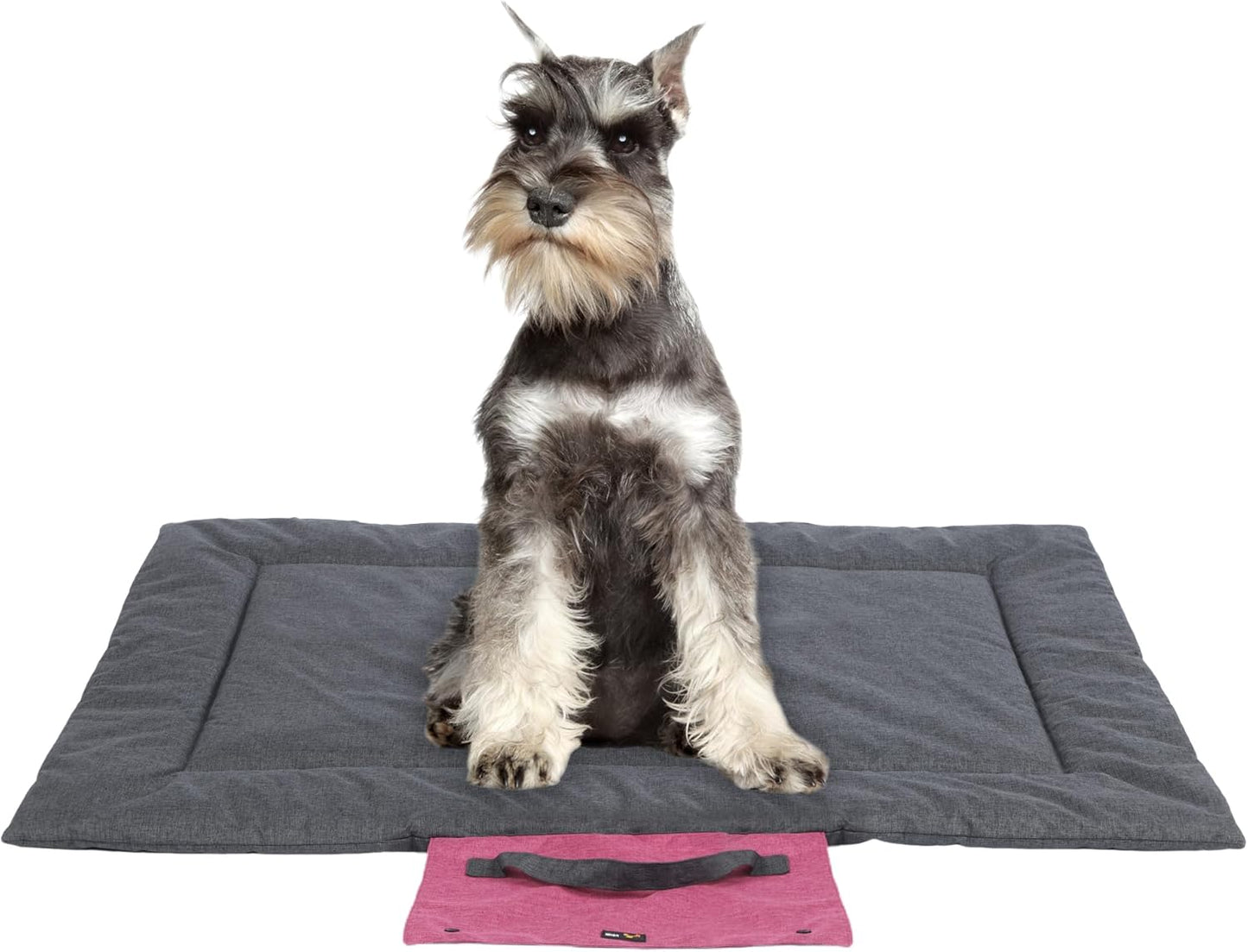 KHONSU PET Dog Travel Mat for Camping Portable Waterproof Lightweight & Outdoor Easy Clean Pad Foldable into Compact Carry Bag (Small Sized up to 25 lbs)