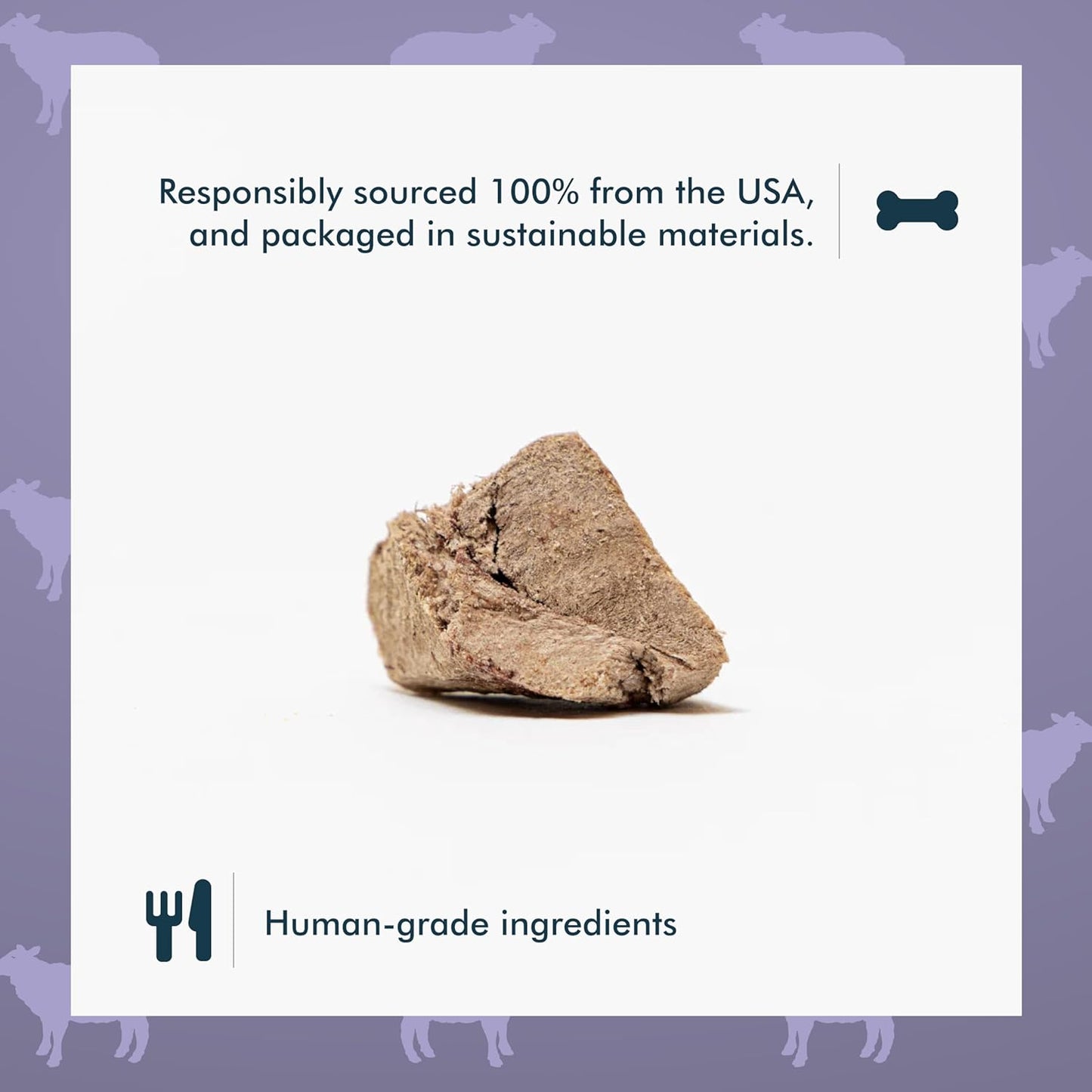 King Lou Pets - Lamb Hearts for Dogs and Cats - USA-Made Freeze Dried Lamb Dog Treats - Taurine, Zinc, and Iron - 1lb Prior to Freeze-Drying