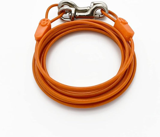 Tie-Out Cables for Dogs: Strong, Safe, and Durable Dog Tie-Outs for Every Breed: 125 lb / 20 ft
