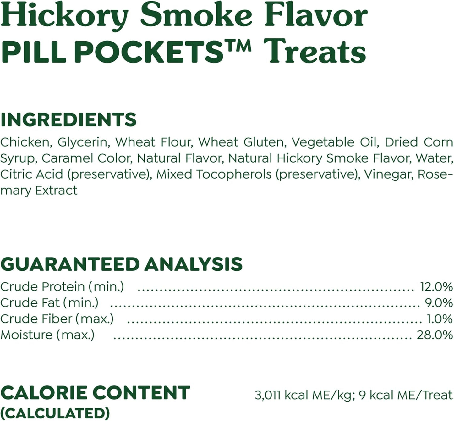 Greenies Pill Pockets for Dogs Small Size, Soft Dog Treats, Hickory Smoke Flavor, 3.2 oz. Pouch (30 Treats)