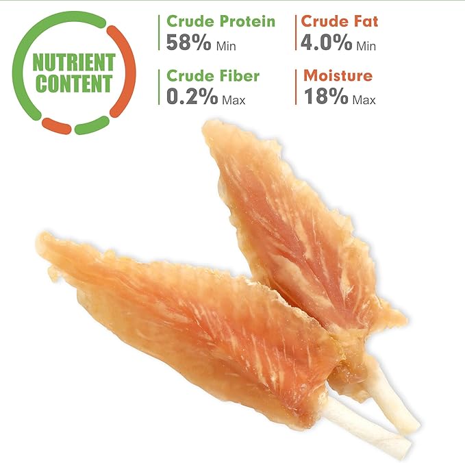 MON2SUN Dog Rawhide Twist 4-4.5 Inch Chicken Wrapped Rawhide Sticks for Puppy and Small Dogs, Promotes Dental Health Treats (10.08 Ounce -Pack of 1)