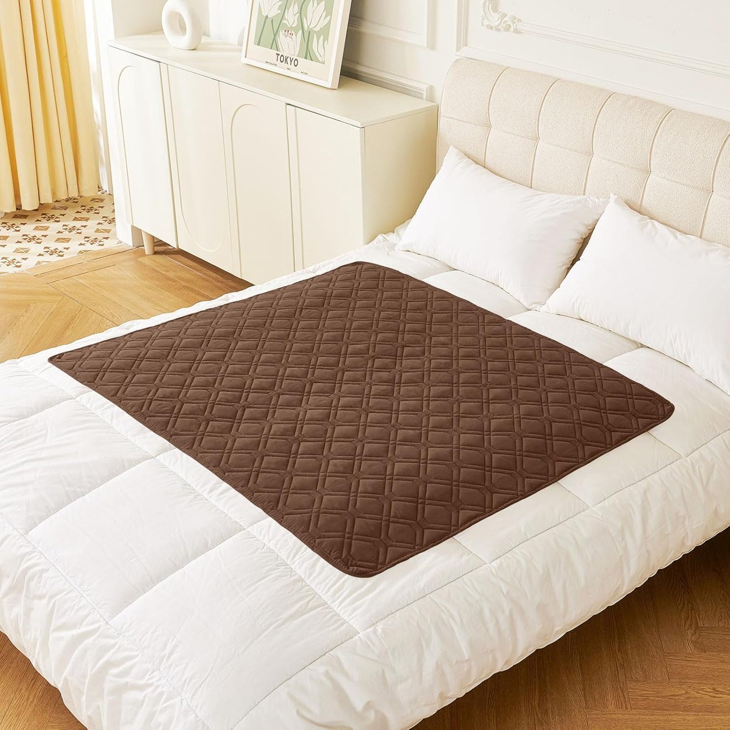 hyha Waterproof Dog Bed Blanket, Soft Pet Blankets, Waterproof Couch Cover for Dogs, Reversible Sofa Covers Washable for Furniture (40x50 Inch, Chocolate/Brown)