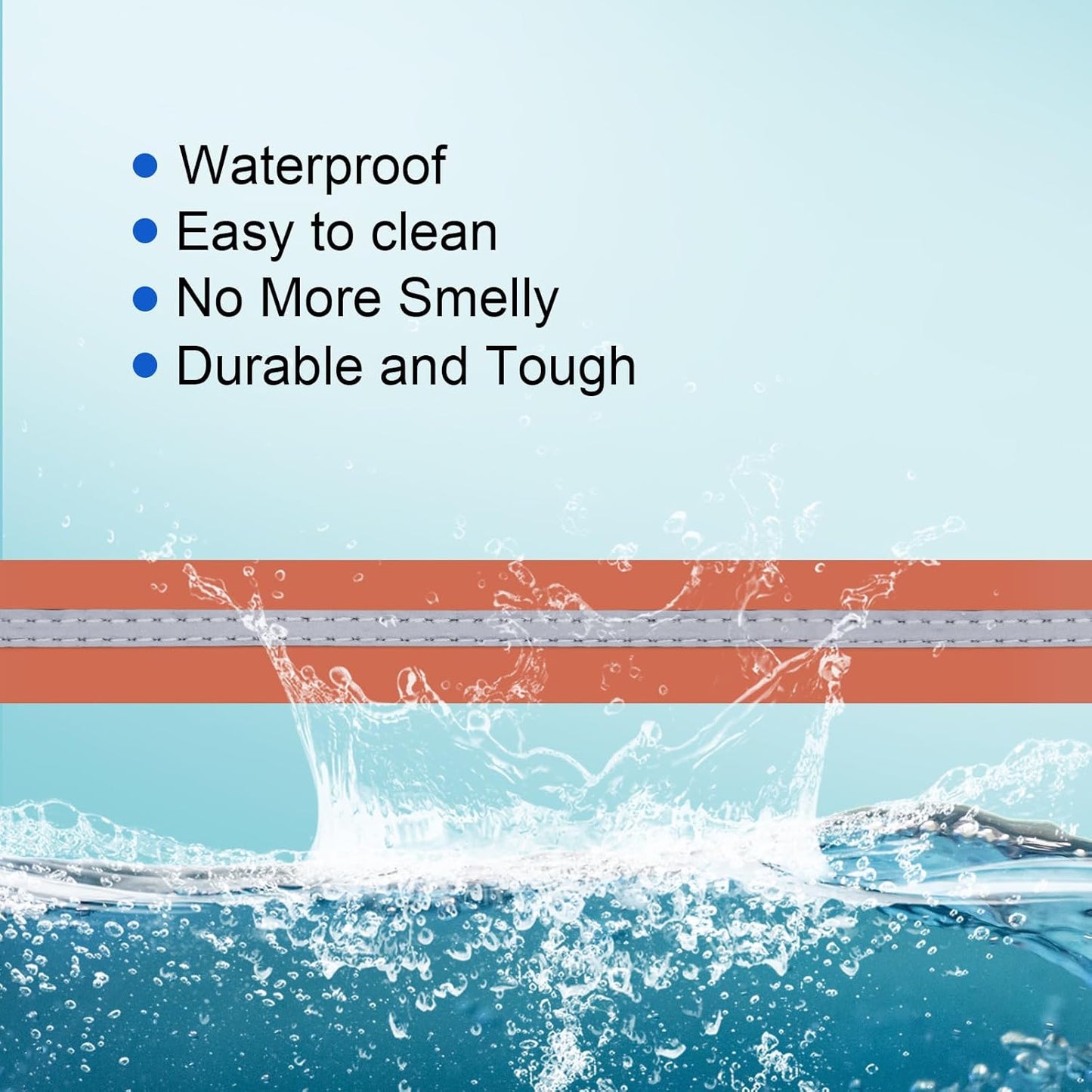 NIMBLE Dog Collar Waterproof Pet Collars Adjustable, Reflective, Durable Flex Poly Coated Nylon Basic Dog Collars 9 Colors in Size S/M/L (Large (15.35”-24.8”inches), Apricot Brandy red)