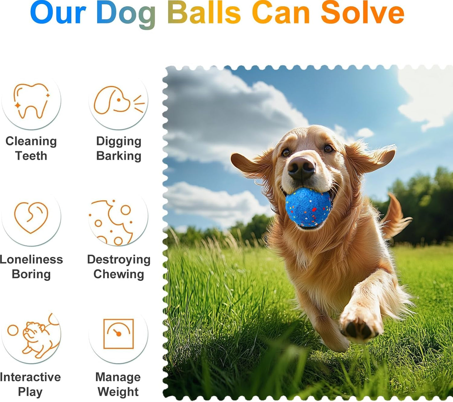 Interactive Dog Toys Ball, Automatic Moving, Bouncing Chew Toys, E-TPU Material, Suitable for Large and Medium-Sized Dogs, Used for Boredom Relief and Daily Training, USB Rechargeable (BVitality Blue)