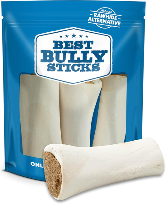 Best Bully Sticks Variety Pack Filled Shin Bones - 5-6 Inch 3 Count (Pack of 1) - Easily Digestible, Long-Lasting, Refillable Snack