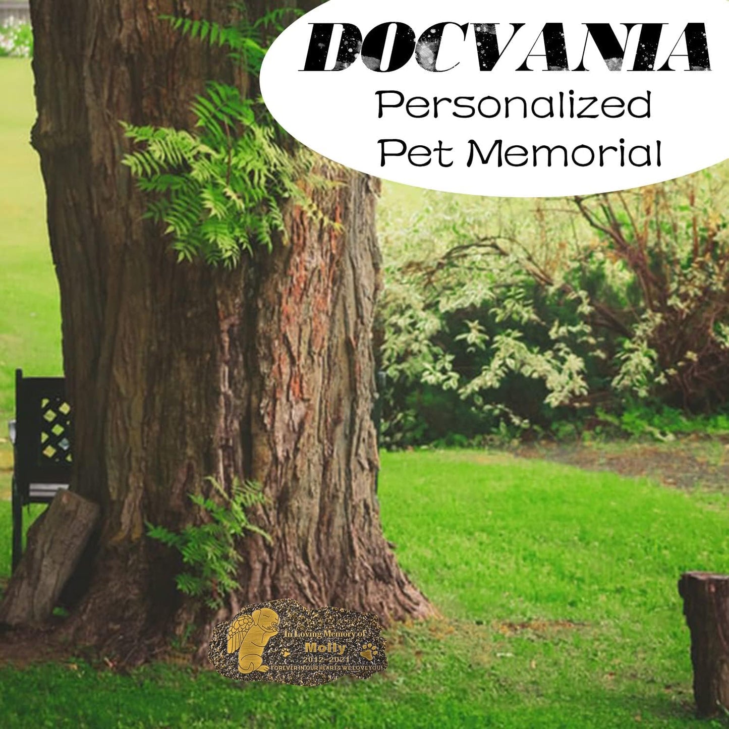 Pet Memorial Stone Cat Dog Pet Memorial Personalized Pet Grave Markers Customized Pet Grave Markers with Pet Name are a Sympathy Gift for The Loss of a Pet (Acrylic)