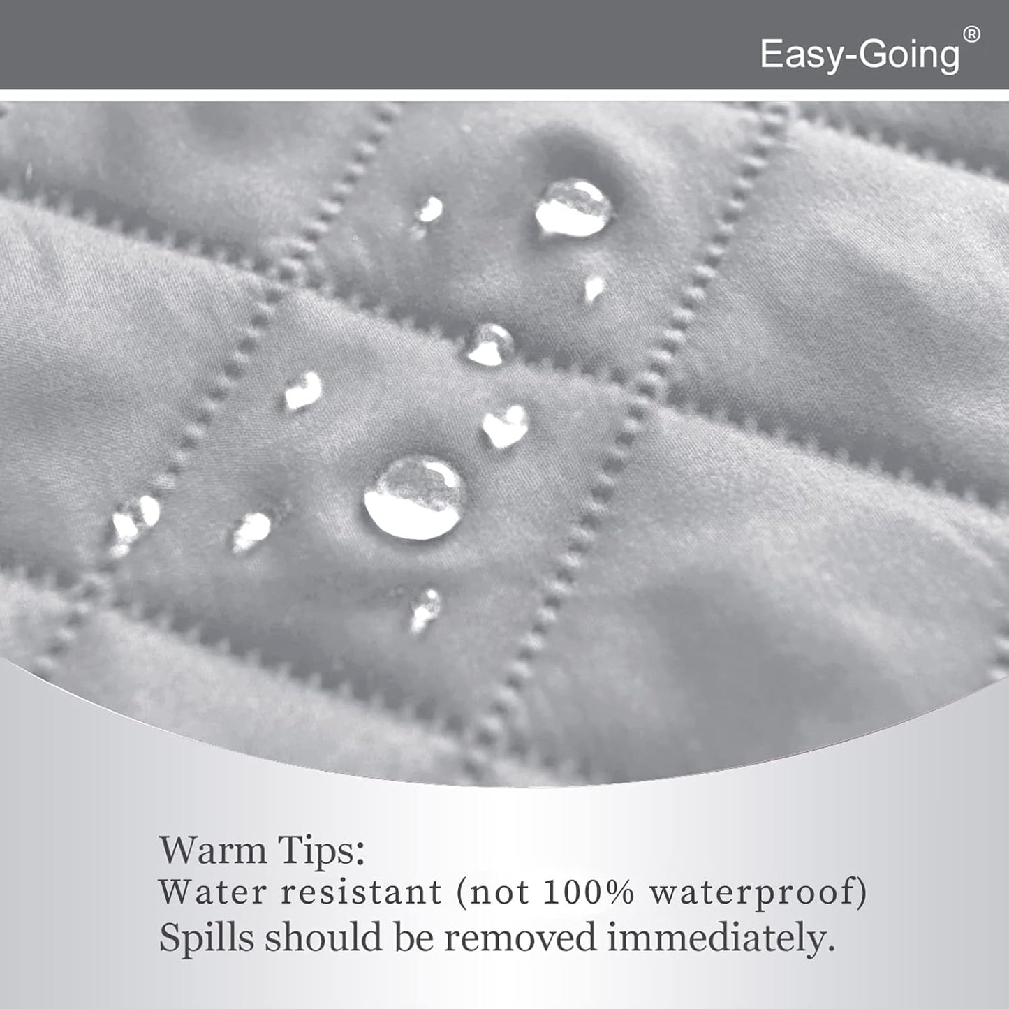 Easy-Going Recliner Chair Slipcover Reversible Sofa Cover Water Resistant Couch Cover Furniture Protector with Elastic Straps for Pets Dog (Recliner 22 inch, Light Gray/Light Gray)