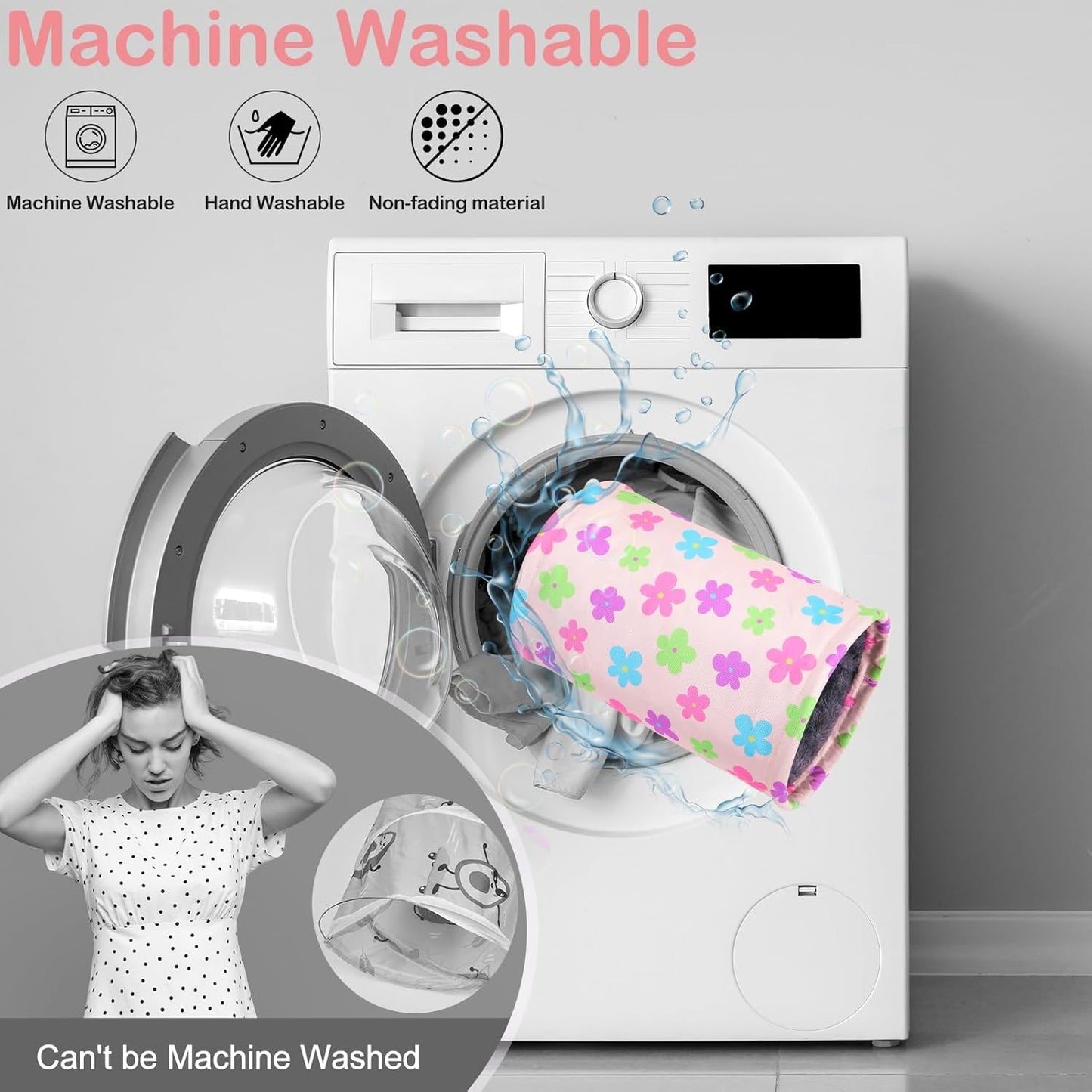 Glittme Guinea Pig Tunnel Washable Guinea Pigs Hideout Portable Rabbit Tunnels Soft Ferret Tunnel for Playing Resting Guinea Pig Accessories for Hedgehogs, Hamster, Apricot Flowers