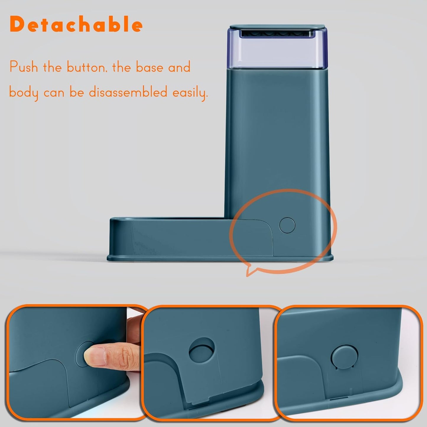 Cat Food Dispenser and Cat Water Dispenser Set with Stainless Steel Bowls Gravity Dog Feeder for Small Medium Big Cat Dog Pet Puppy Kitten, 1 Gallon x 2