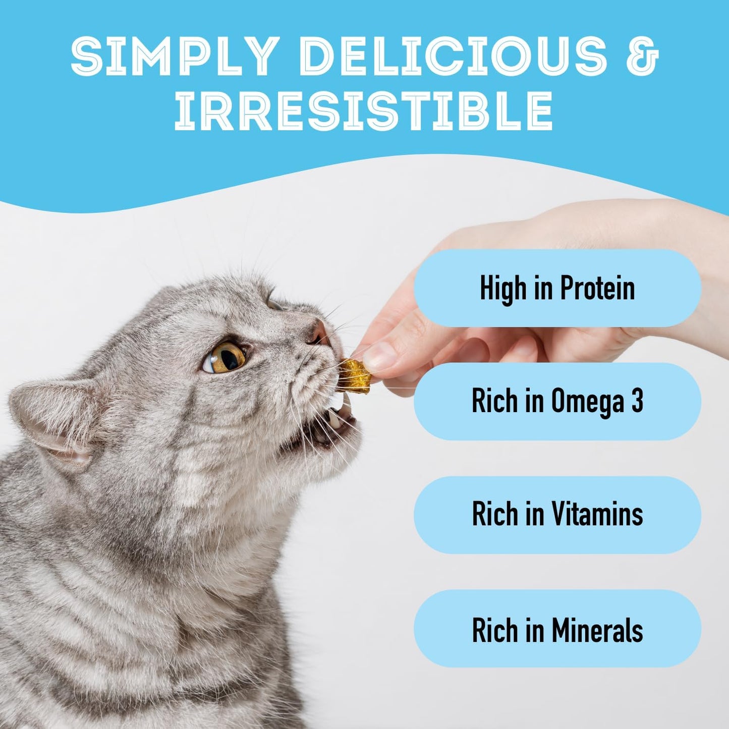 Dehydrated Cod Skin & Sardines for Dogs & Sardines for Cats (4.59 oz, Pack of 2) - Dehydrated Single Ingredient Dog Treats - Natural Dog Treats, Grain Free