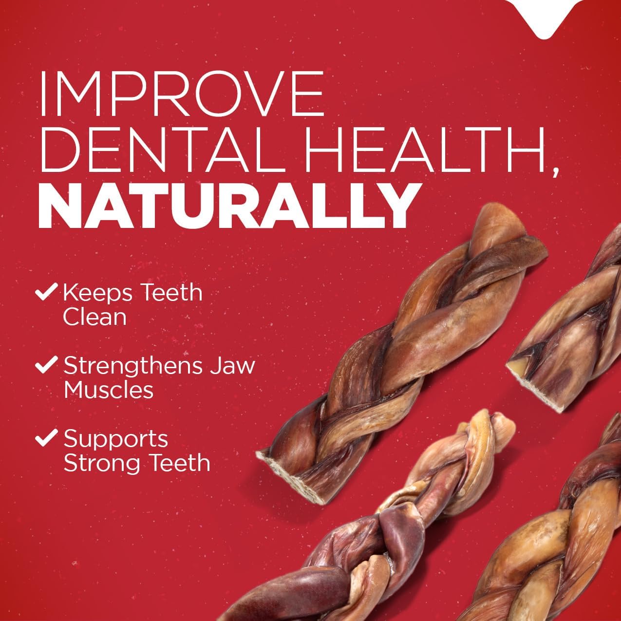 Natural Farm Braided Power Bully Sticks Dog Chews (6”, 10-Pack), 2-in-1 Power Chews: Premium Beef Cheek Wrapped in Beef Pizzle, Braided Together for a Very Long Lasting Chew, Great for Medium Dogs