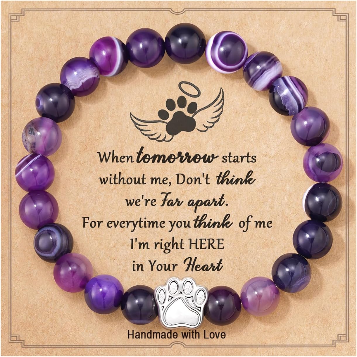 FYUKISS 𝗣𝗲𝘁 𝗠𝗲𝗺𝗼𝗿𝗶𝗮𝗹 𝗚𝗶𝗳𝘁𝘀 𝗳𝗼𝗿 𝗪𝗼𝗺𝗲𝗻/𝗠𝗲𝗻, Multiple Colors Available: Pink, Black, Mixed, Purple, Blue